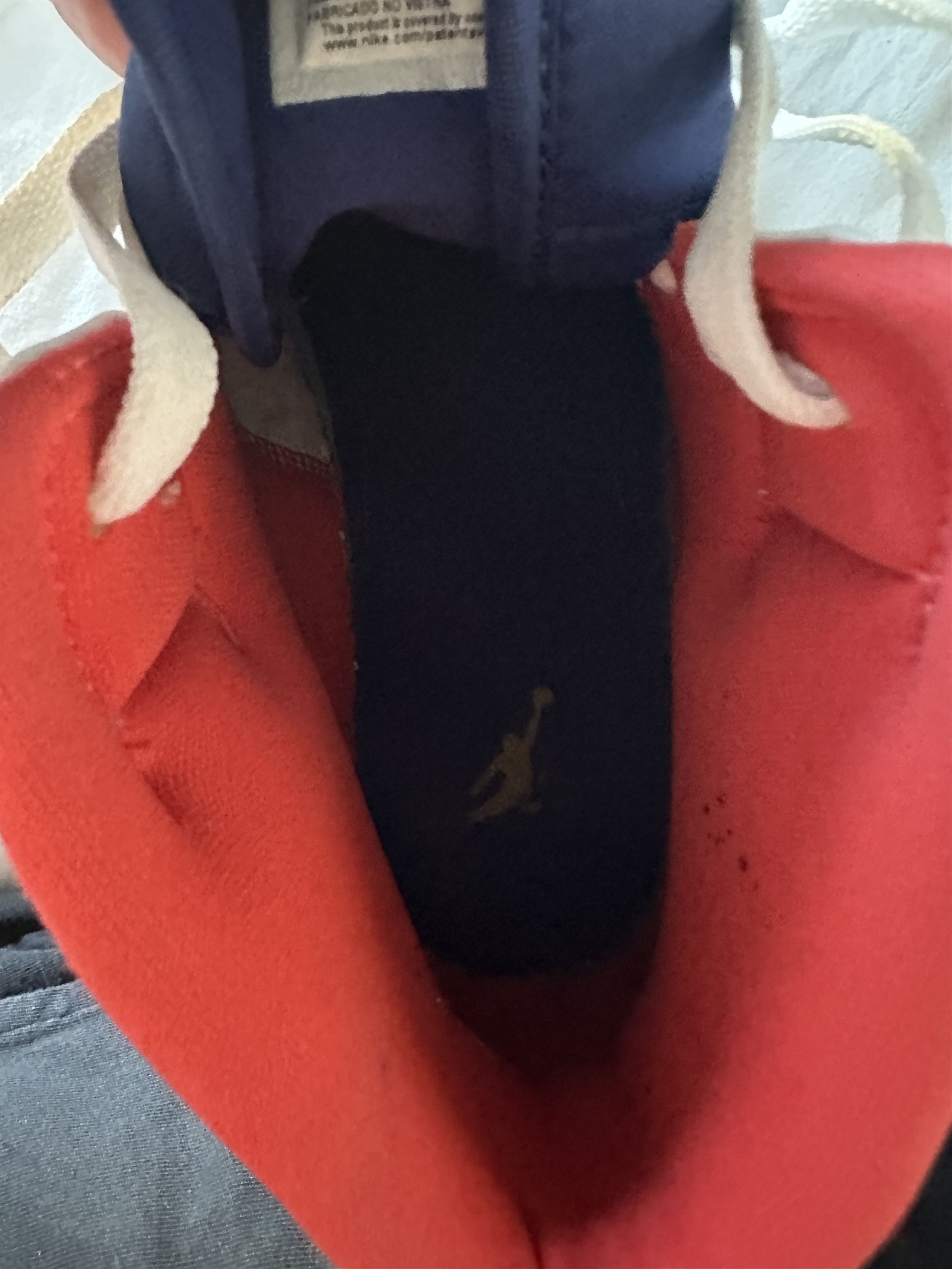 Nike Jordan 1 mid royal blue laser orange Size US 11 / EU 44 - 5 Thumbnail