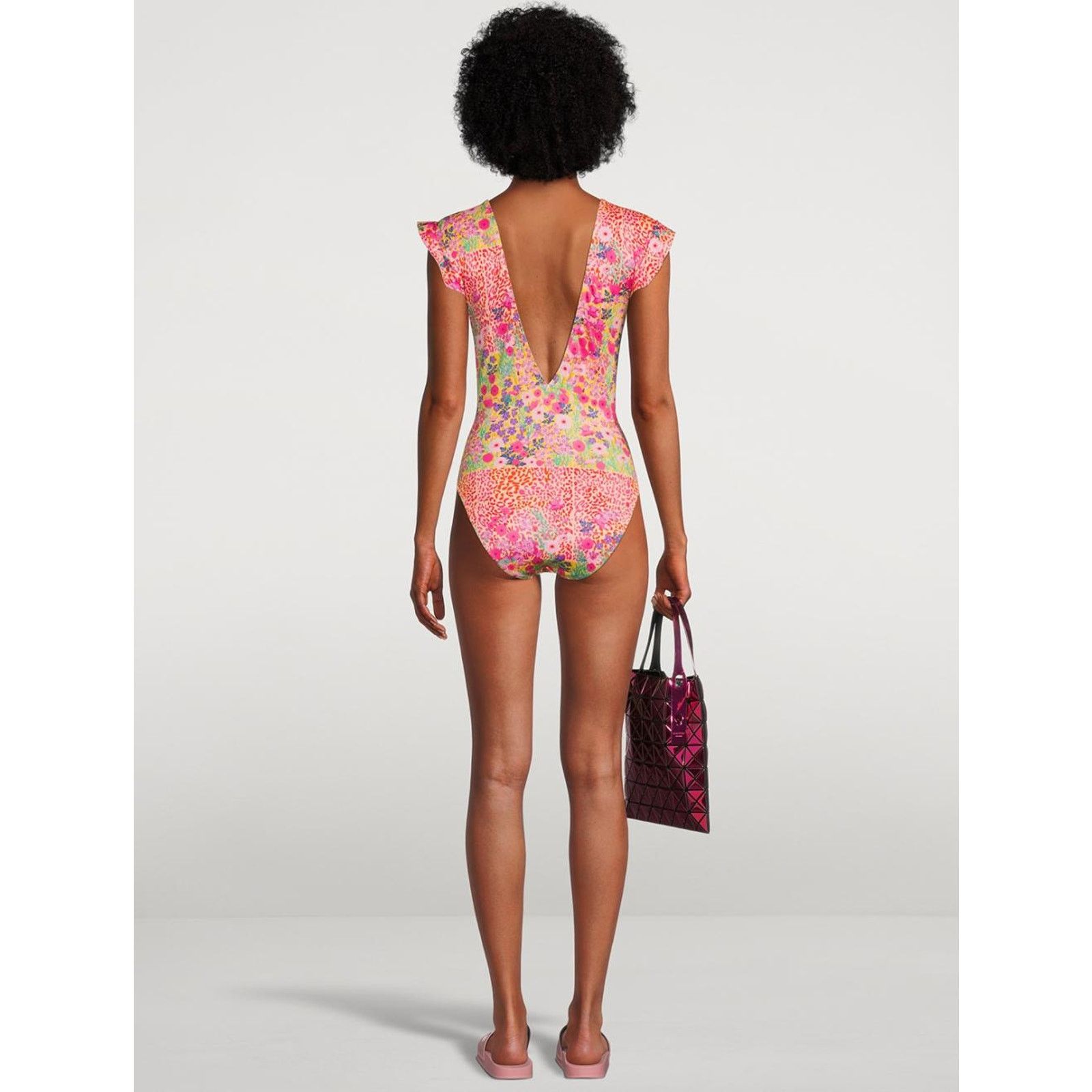 Free People New Beth Richards Sophia One Piece Floral Swimsuit $280 Sz M Size M / US 6-8 / IT 42-44 - 4 Thumbnail