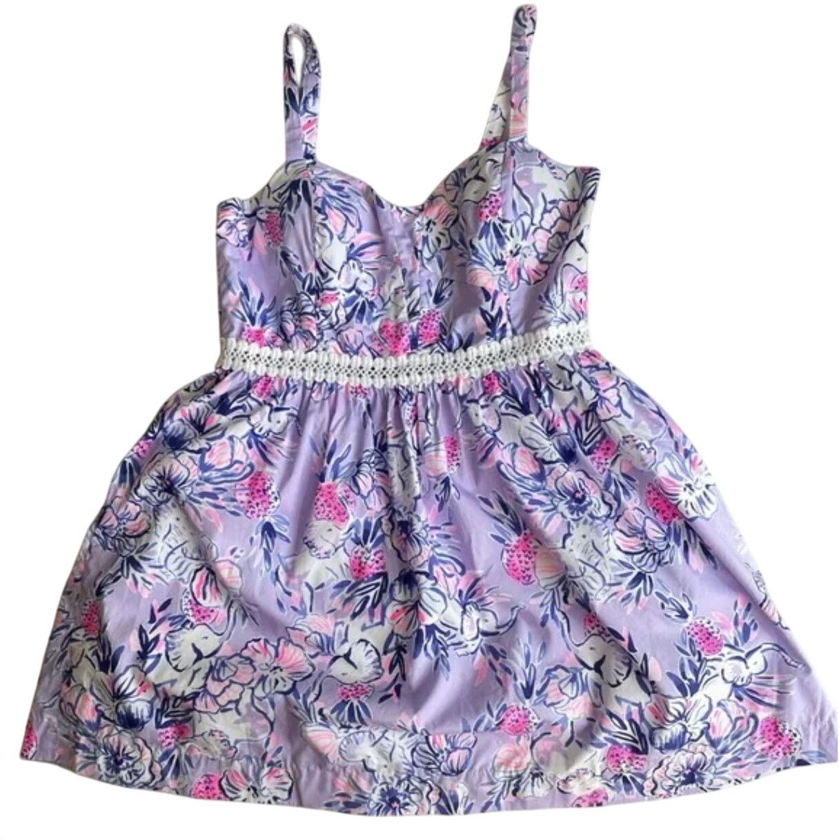 Lilly Pulitzer Lilly Pulitzer Devyn Dress Light Lilac Verbena Trunks In 4 Size S / US 4 / IT 40 - 6 Thumbnail