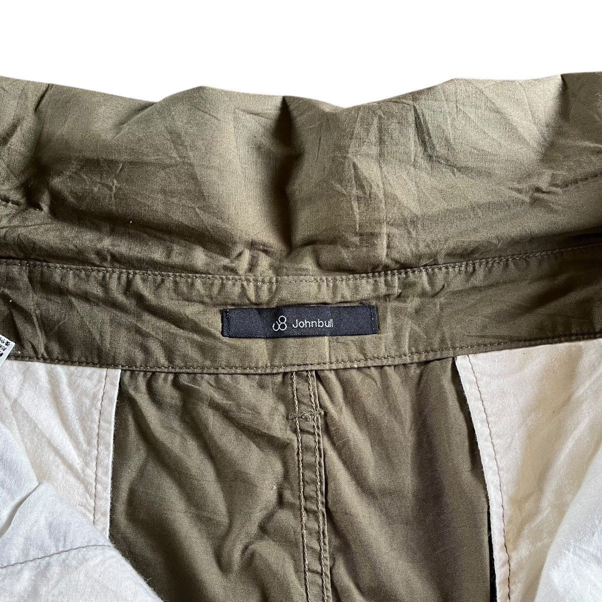 Japanese Brand × Johnbull × Vintage VINTAGE JOHNBULL DROP CROTCH ARMY GREEN CROPPED PANT Size US 35 - 9 Thumbnail