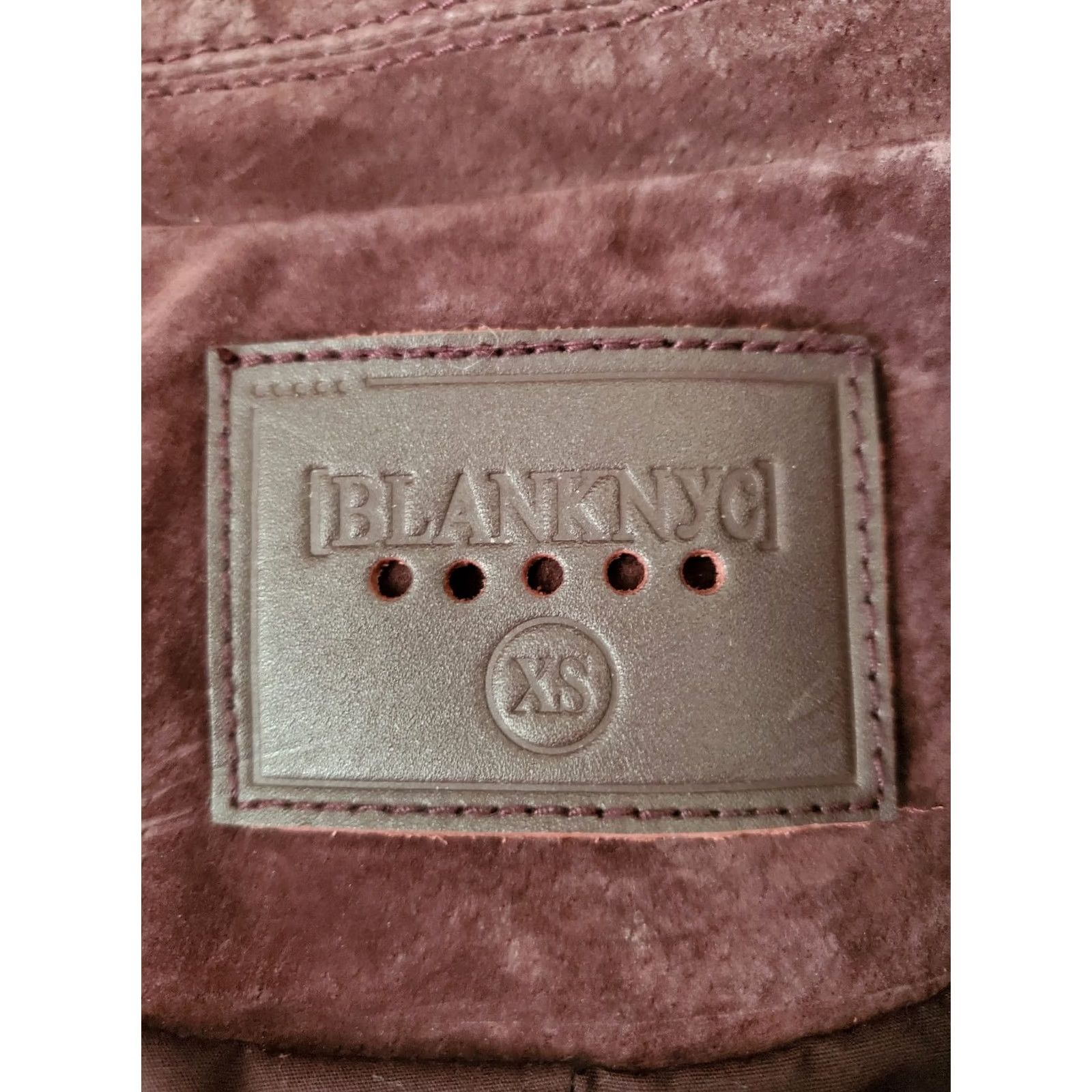 Vintage BlankNYC Suede Moto Jacket Women's Size XS Dark Plum Asymmetrical Zip New Size XS / US 0-2 / IT 36-38 - 5 Thumbnail