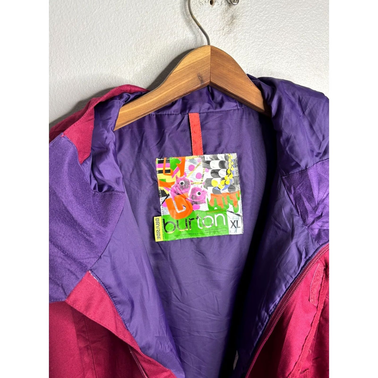 Burton Burton Jet Set Insulated Jacket Women XL Maroon Red Snowboard Winter Zip Hooded Pockets 8/10 Jacket Size XL / US 12-14 / IT 48-50 - 5 Thumbnail