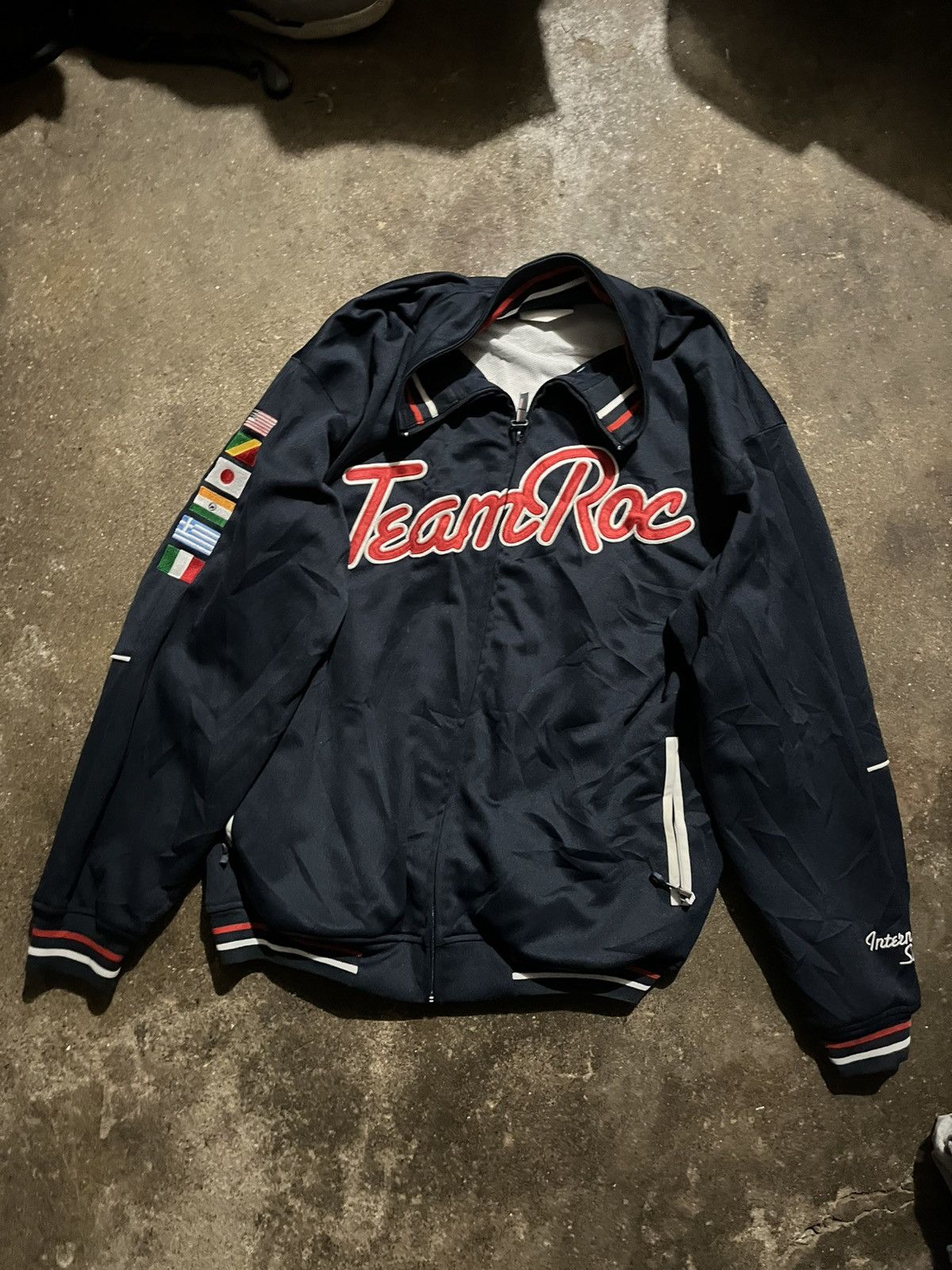 Rocawear Vintage y2k rocawear usa navy and blue flag zip up sweater Size US L / EU 52-54 / 3 - 1 Thumbnail