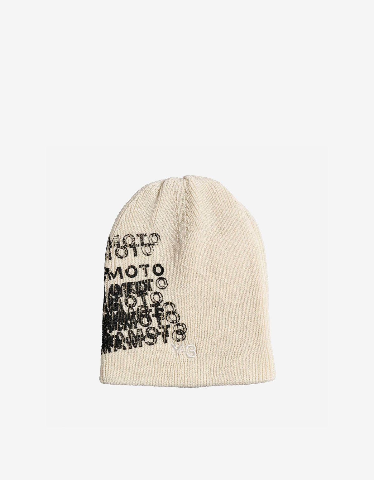 Y-3 Y-3 White Graphic Beanie Hat Size ONE SIZE - 1 Thumbnail