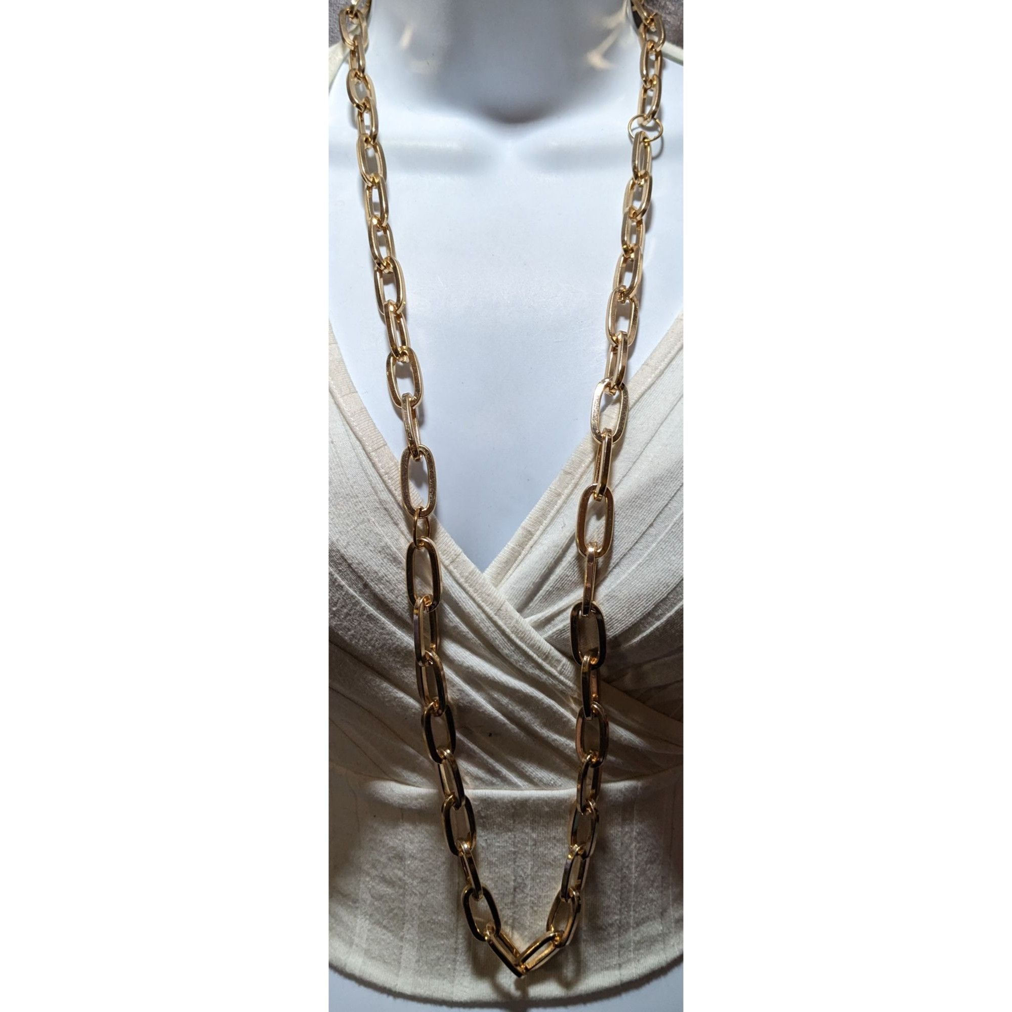 Other Glam Large Link Heavy Gold Chain Necklace Size ONE SIZE - 5 Thumbnail