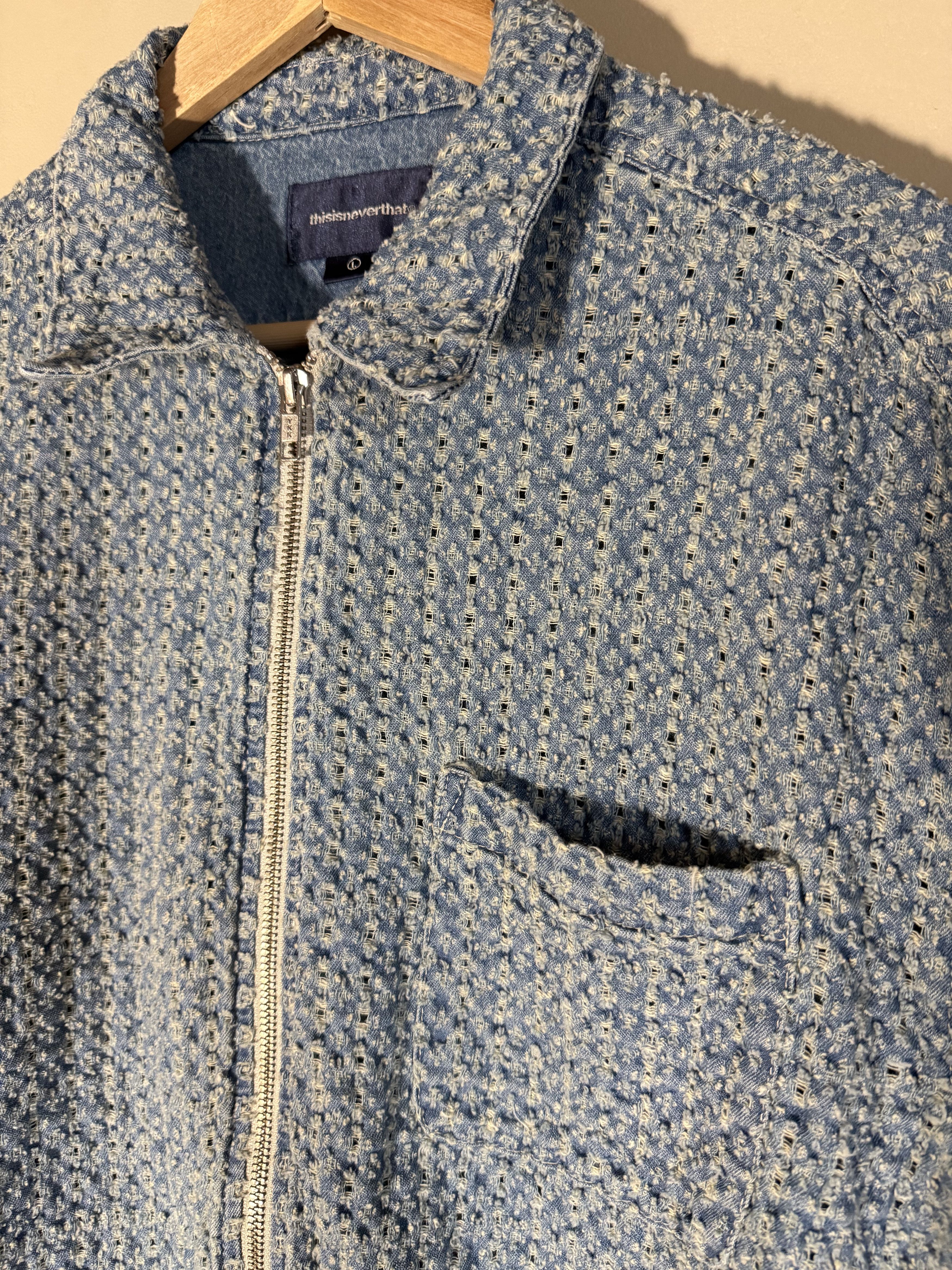 thisisneverthat thisisneverthat Lt Blue Woven Shirt Jacket, Large, NWOT Size US L / EU 52-54 / 3 - 2 Thumbnail