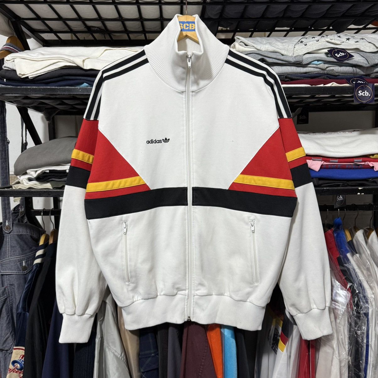 Vintage Vintage adidas 80s germany track top Size US M / EU 48-50 / 2 - 10 Thumbnail