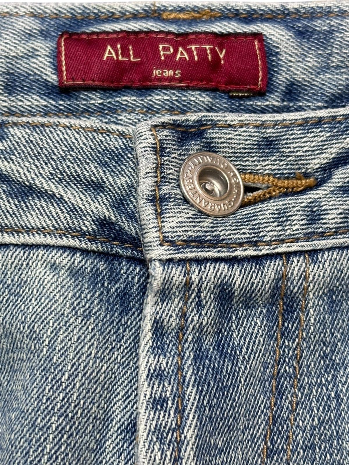 Japanese Brand Vintage All Patty Ripped Grunge Distressed Denim Size US 32 / EU 48 - 8 Thumbnail