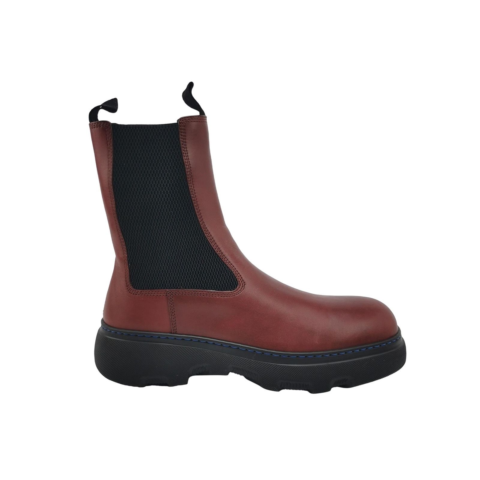 Burberry Burberry Plum Leather Creeper Chelsea Boots 41 Size US 8 / EU 41 - 1 Thumbnail