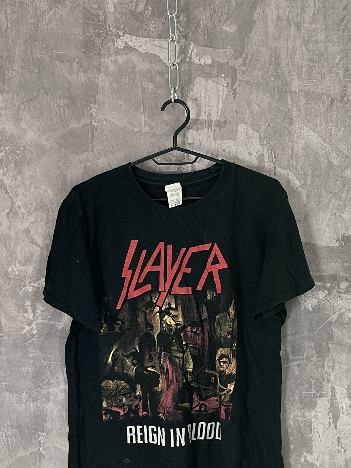 Band Tees × Slayer Slayer T-Shirt SKULL Heavy Metal Rock Band Tee Size US M / EU 48-50 / 2 - 2 Thumbnail