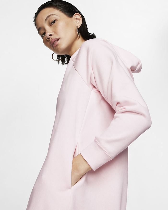 Nike Nike Wmns Hoodie Dress Light Pink Size US XL / EU 56 / 4 - 3 Thumbnail