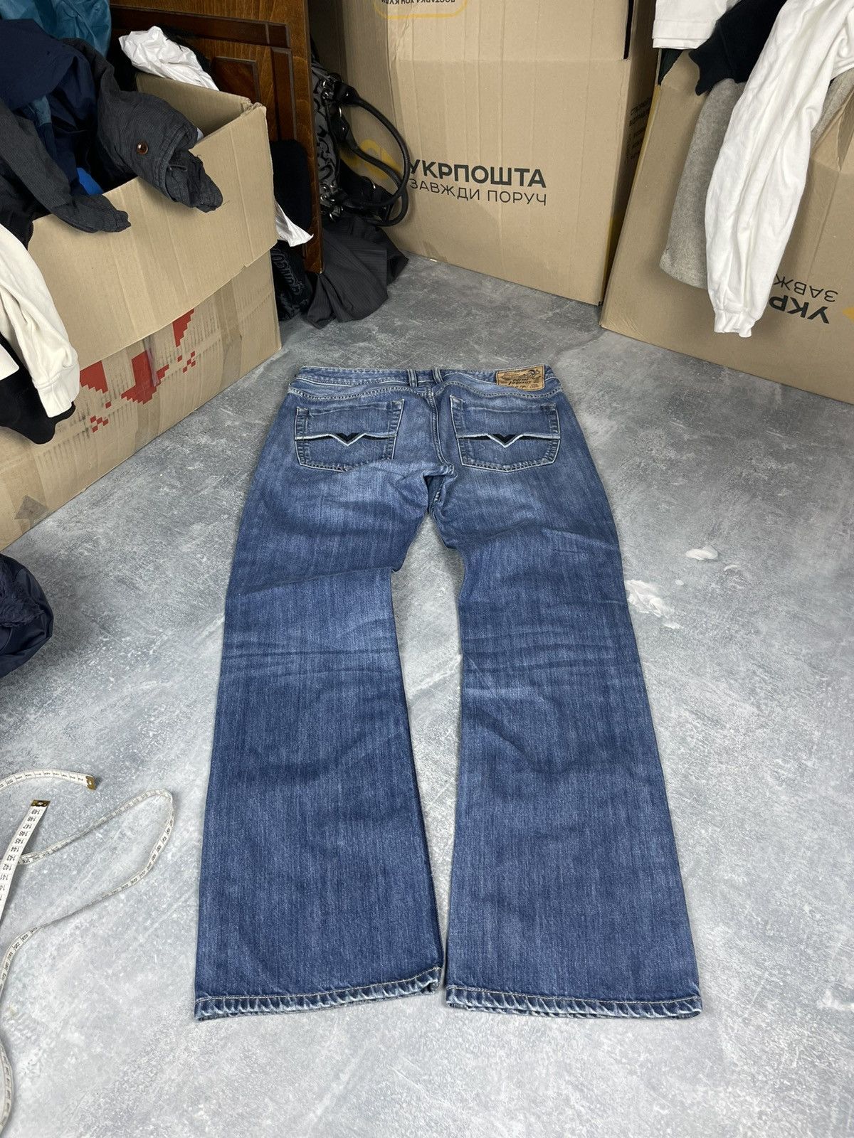 Diesel Crazy flared Diesel Larkee washed denim jeans Size US 34 / EU 50 - 1 Thumbnail