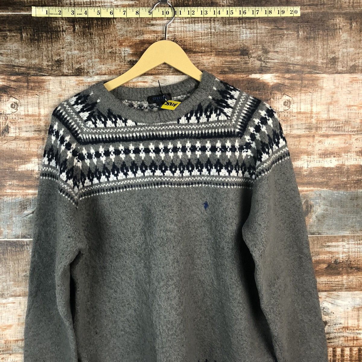 Japanese Brand Steccel Grey vintage Knitwear #A1855 Size M / US 6-8 / IT 42-44 - 5 Thumbnail