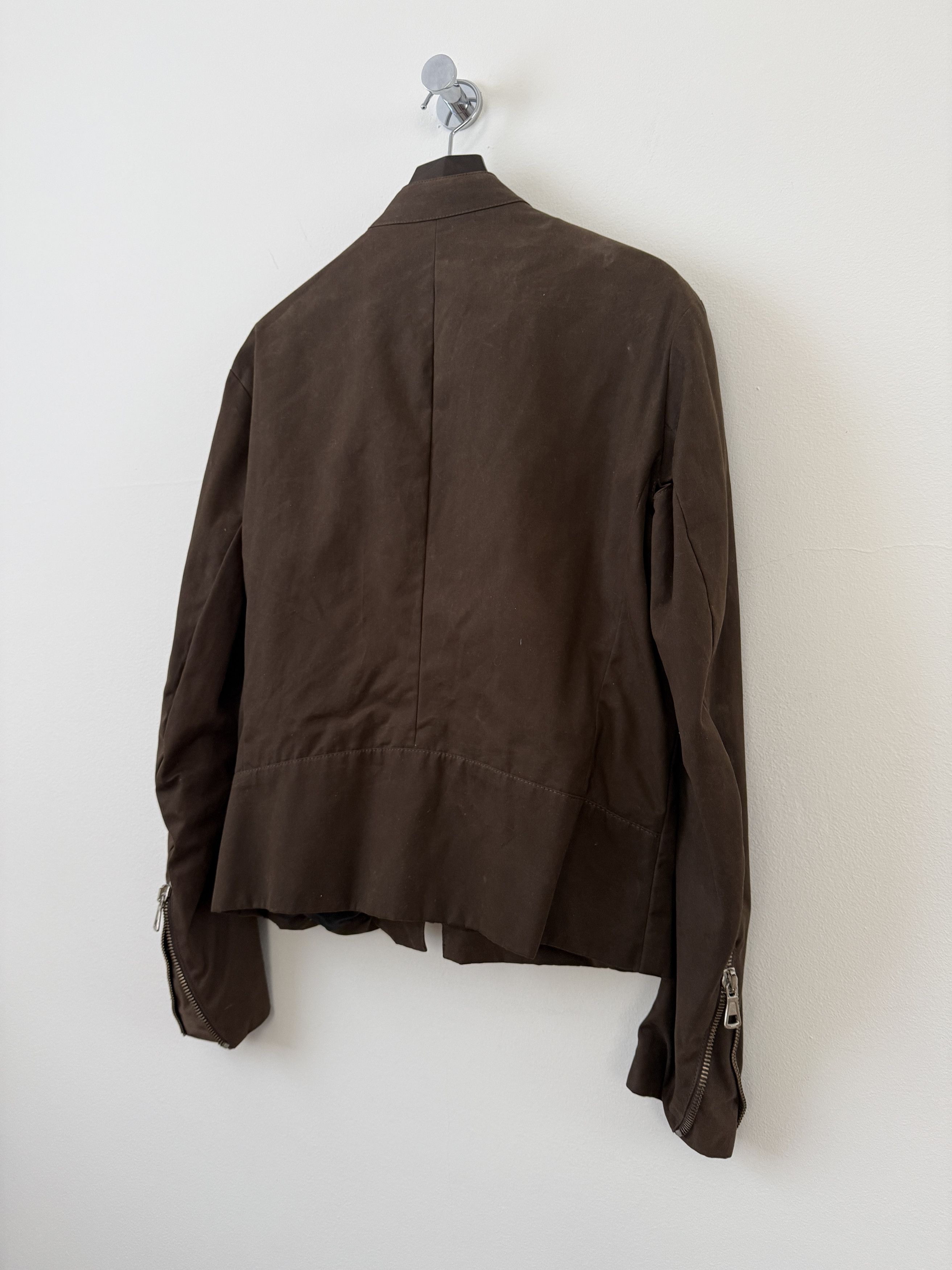 Maison Margiela 2003 Waxed 5 Zip Moto Jacket Size US M / EU 48-50 / 2 - 10 Thumbnail