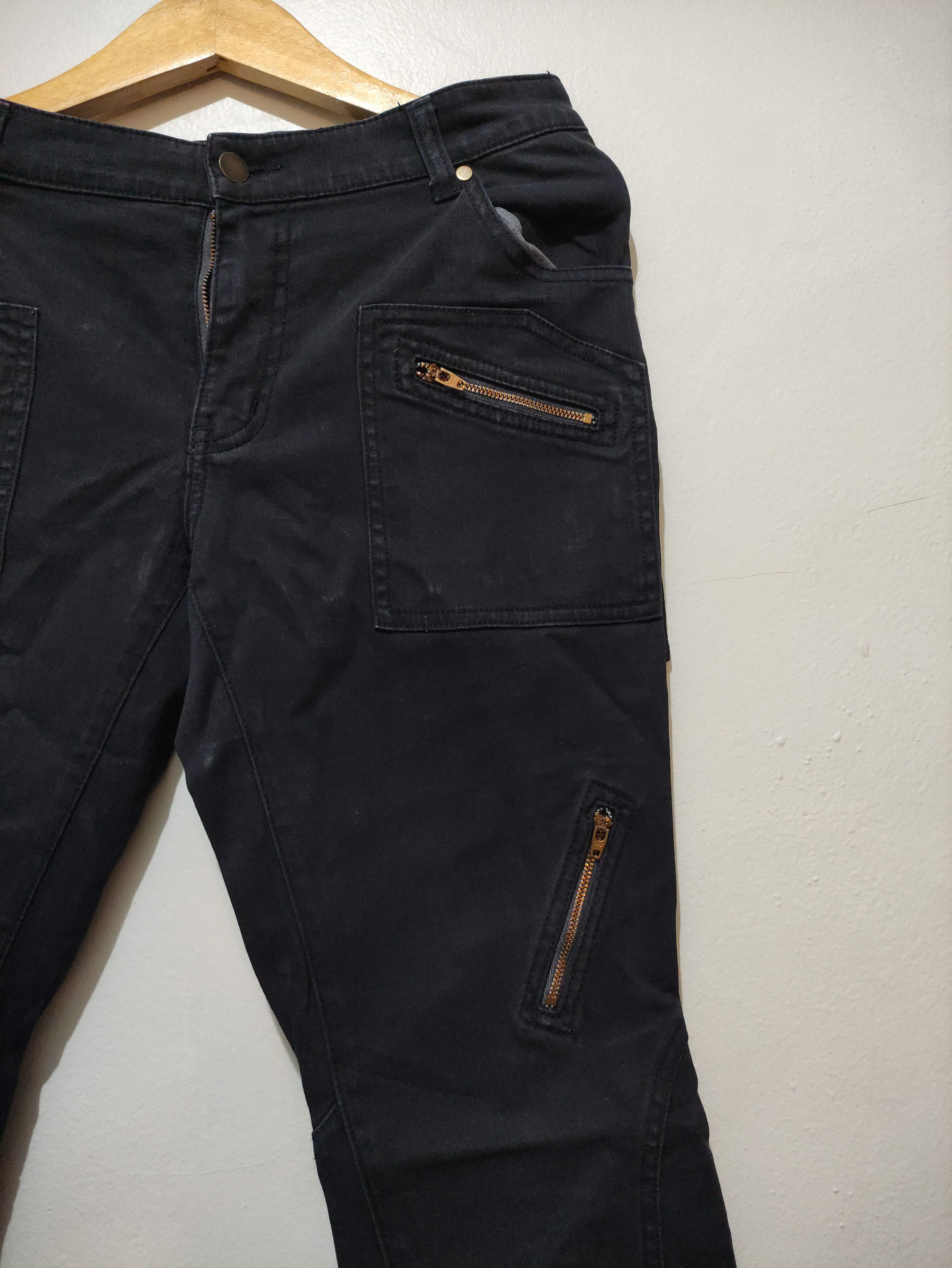 Tornado Mart BACK RUSH Black Japaneese lgb style lace up flare jeans Size US 32 / EU 48 - 19 Thumbnail
