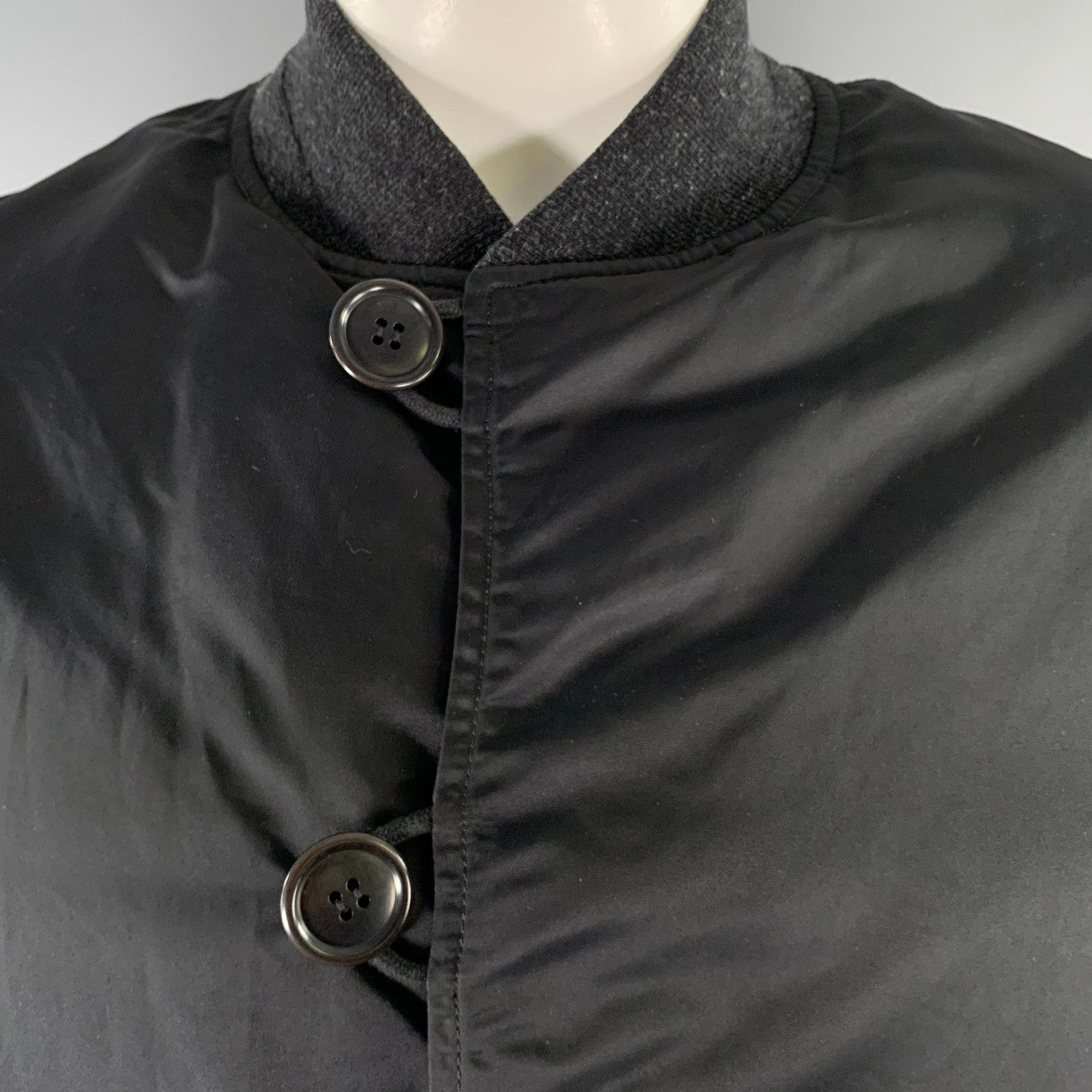 Visvim VISVIM Size L Black Nylon Reversible Bomber Jacket Size US L / EU 52-54 / 3 - 4 Thumbnail