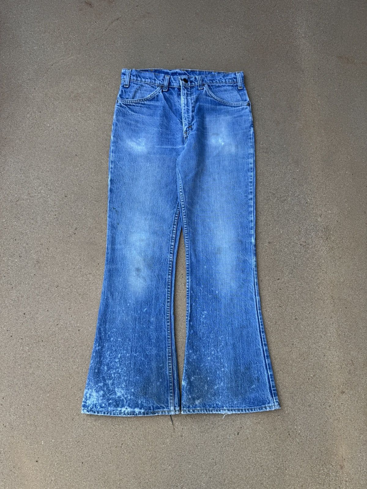 Levi's Vtg 70’s Levi’s 646 Orange Tab Bellbottom Flare Jeans 30x28 Size US 30 / EU 46 - 1 Thumbnail