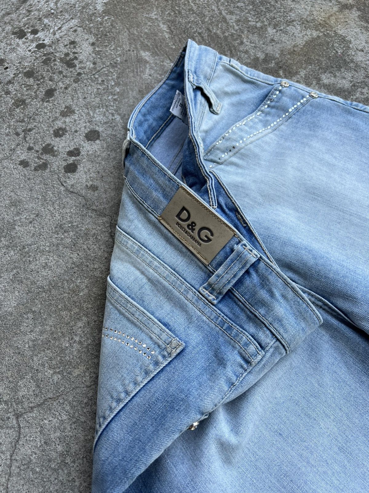Dolce & Gabbana Crazy Vintage Dolce & Gabbana Jeans Logo Y2k Big logo Swag Size 30" / US 8 / IT 44 - 12 Thumbnail