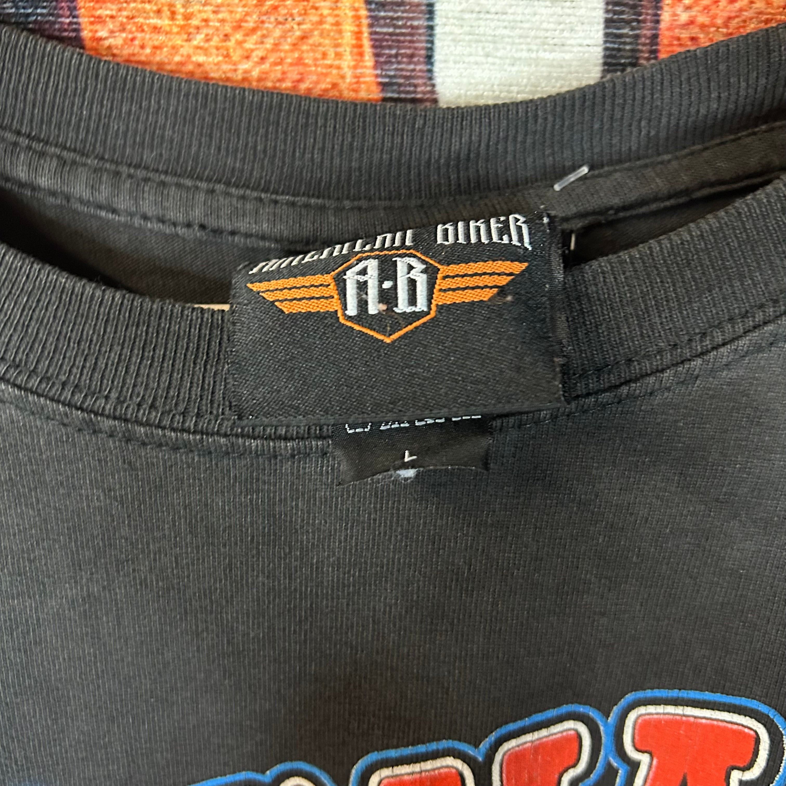 Vintage Y2K ‘Livin Hard and Ridin Free’ Motorcycle Tee Size Large Size US L / EU 52-54 / 3 - 3 Thumbnail