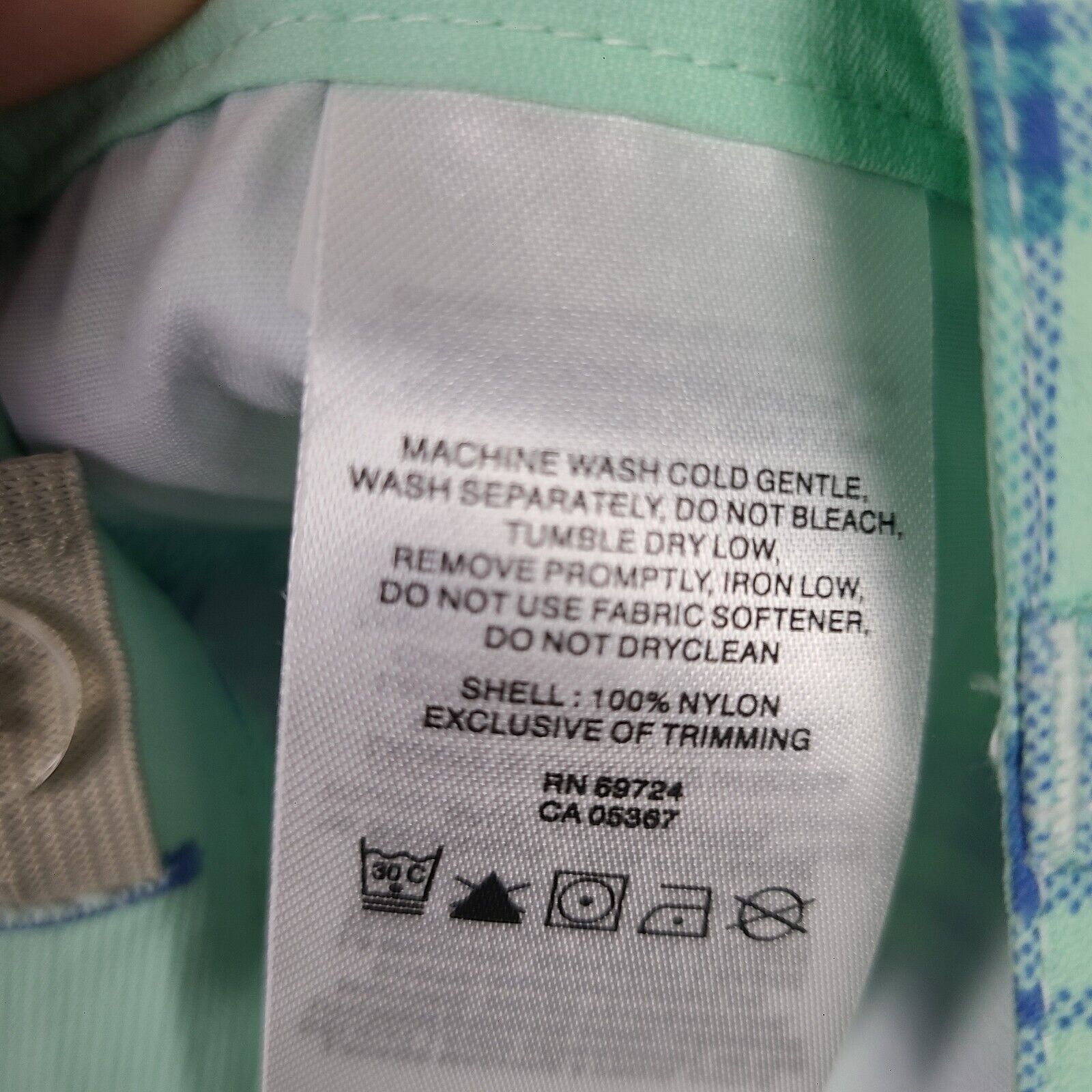Columbia Columbia Omni Shade Nylon Blue/Green Plaid Hiking Shorts Wom Size 36" / US 14 / IT 50 - 11 Thumbnail