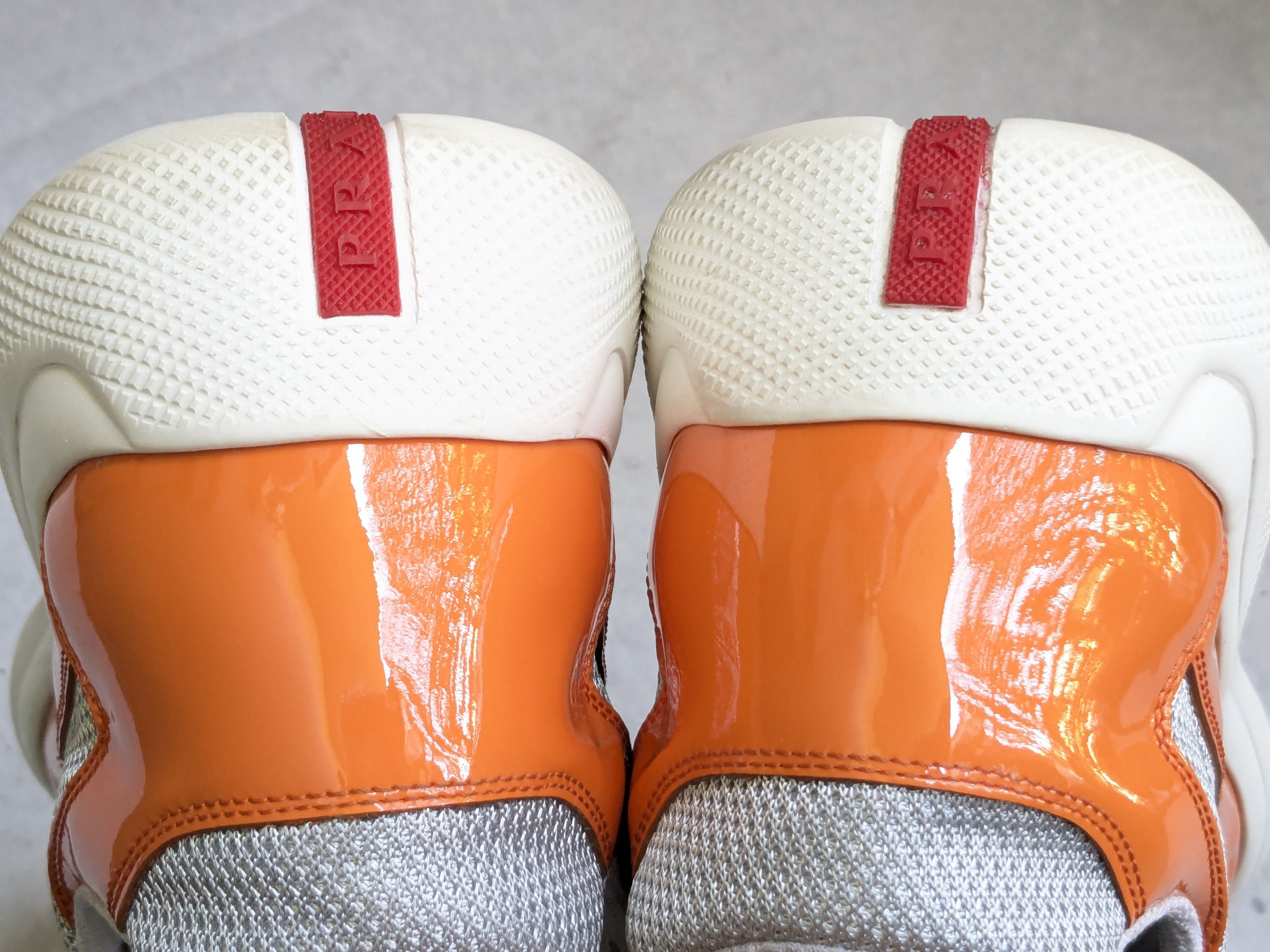 Prada Prada America's Cup Sneakers Orange 12 Patent Low Tops Size US 12 / EU 45 - 15 Thumbnail