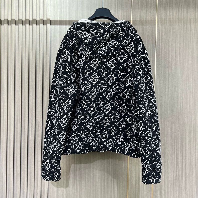 Louis Vuitton Louis Vuitton Black and White Knit Zip Jacket-2506 Size US L / EU 52-54 / 3 - 2 Thumbnail