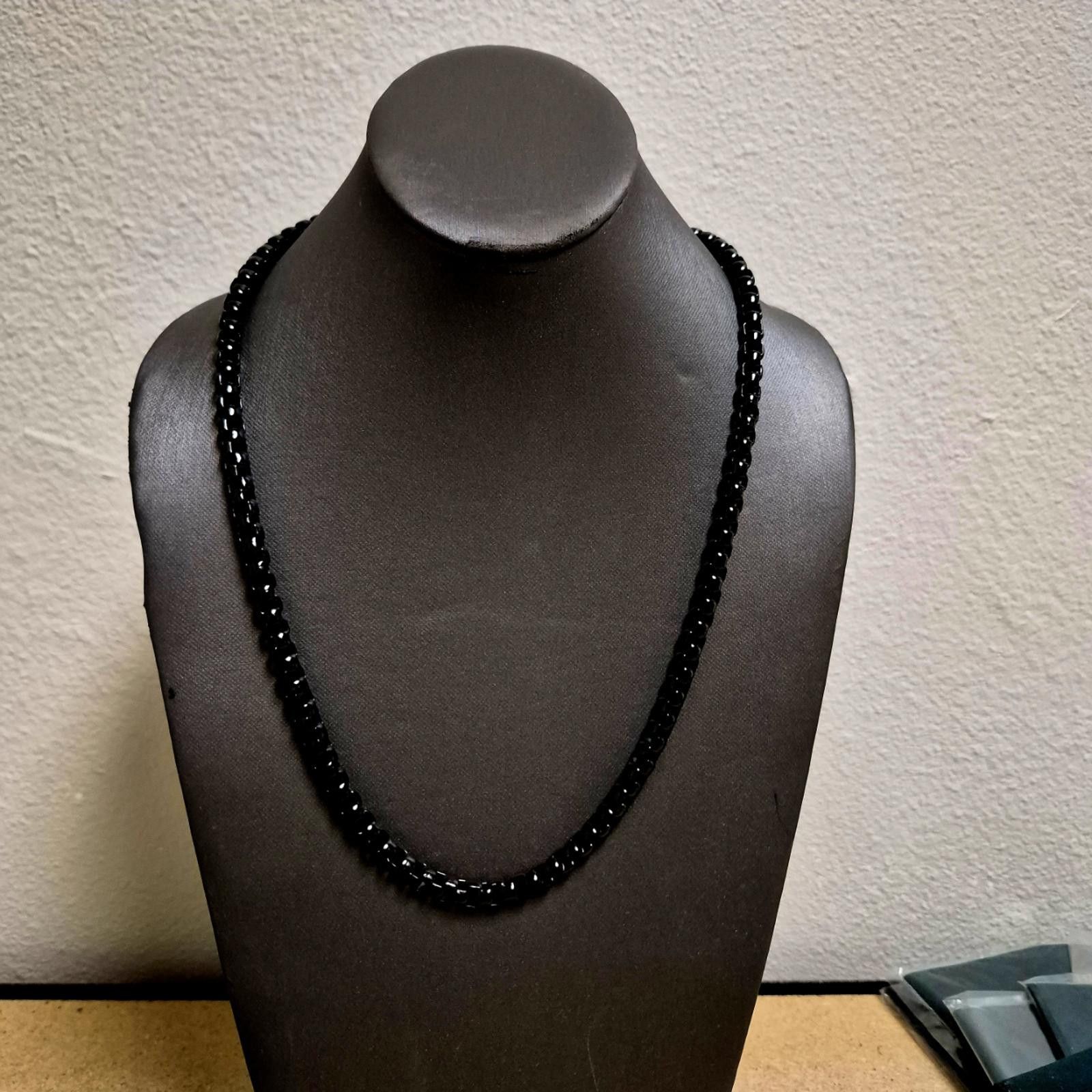 Other STEELTIME Men's Black Ion-Plated Box Chain 24" Necklace Size ONE SIZE - 2 Thumbnail