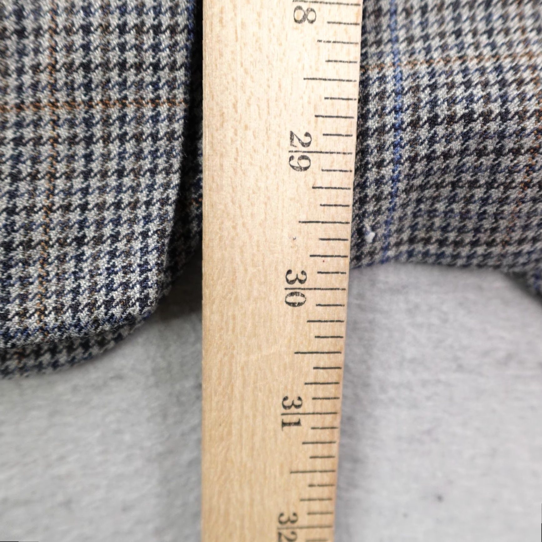 Ralph Lauren Ralph Lauren Blazer Mens 44R Gray Silk Wool Check Sport Coat Jacket Size 44R - 6 Thumbnail