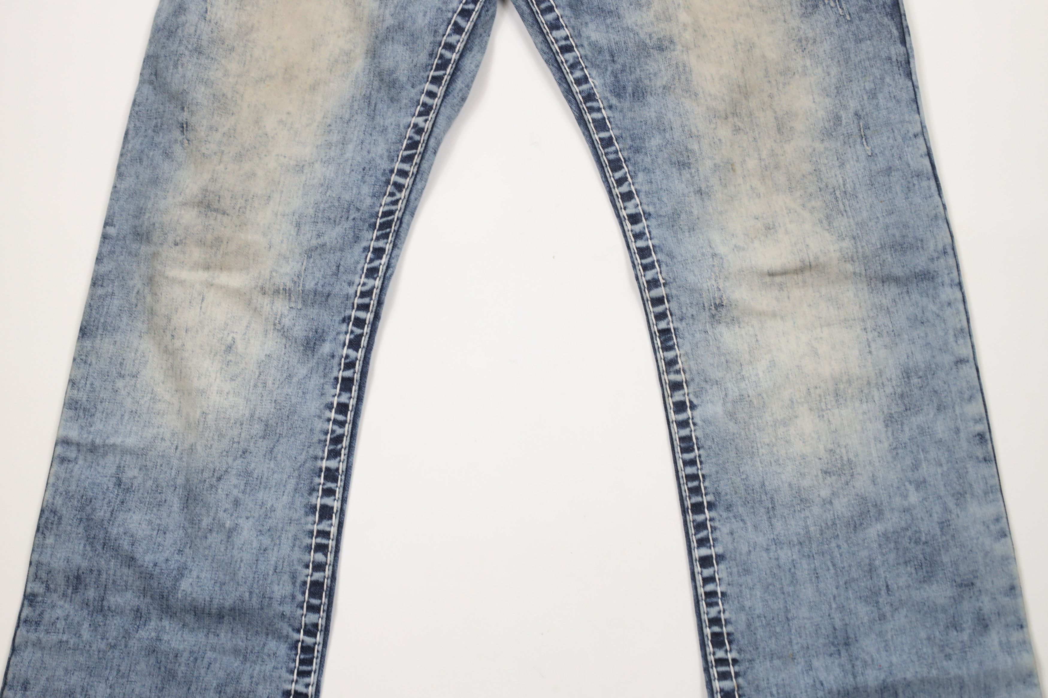 Rock Revival × Vintage Rock Revival Thick Stitch Tate Straight Stretch Jeans Size US 38 / EU 54 - 3 Thumbnail