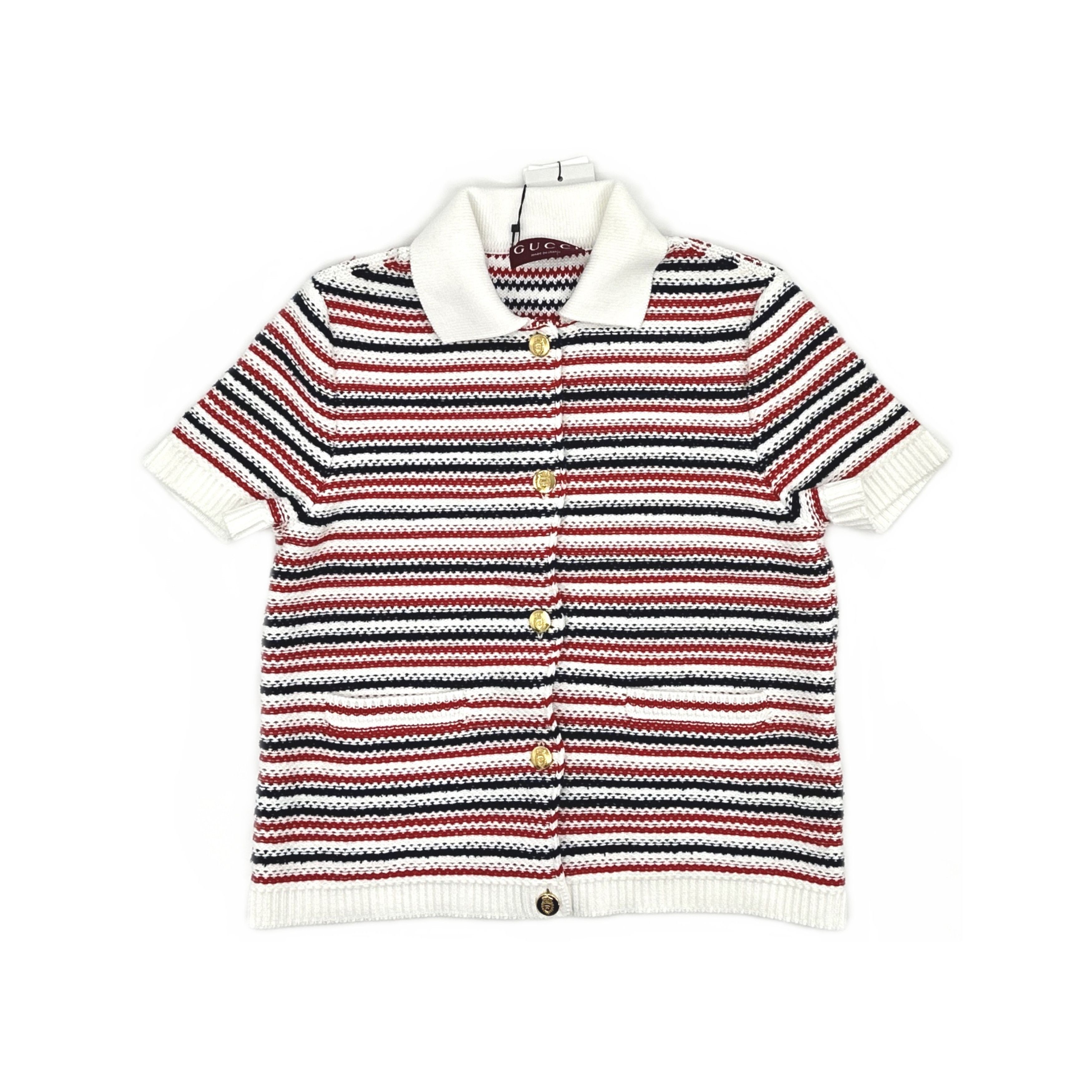 Gucci Gucci Striped Knit Polo XS Size XS / US 0-2 / IT 36-38 - 1 Thumbnail