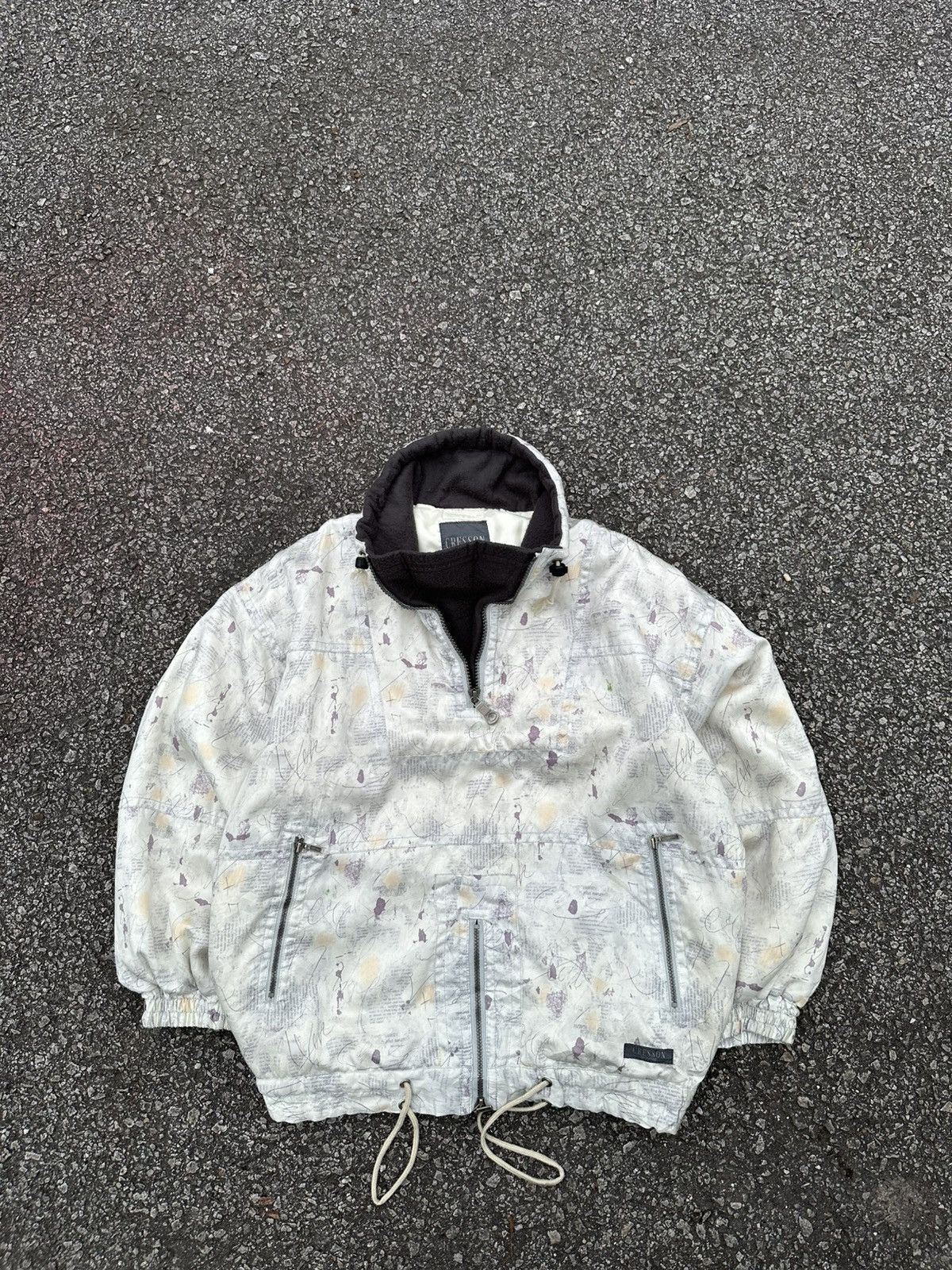 Vintage 👹Vintage Cresson Homme Baggy Pullover Bomber Jacket Size US L / EU 52-54 / 3 - 2 Thumbnail