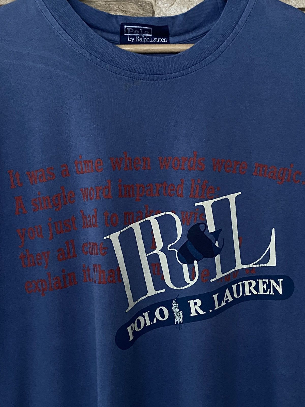 Vintage Vintage Polo Ralph Lauren Tees Faded Size US L / EU 52-54 / 3 - 2 Thumbnail