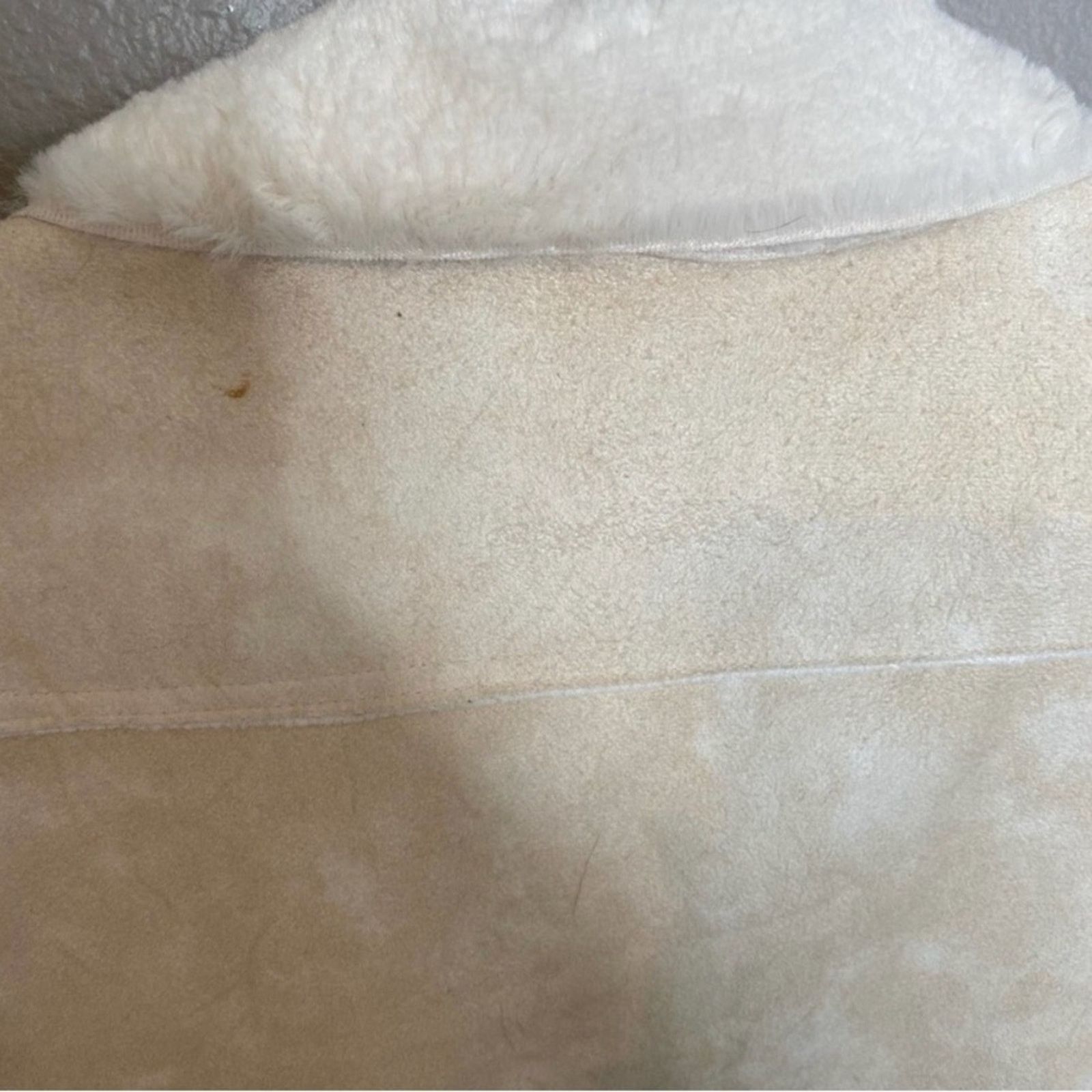 Other Cozy Winter White Faux Shearling Moto Vest Naked Zebra M Size M / US 6-8 / IT 42-44 - 8 Thumbnail