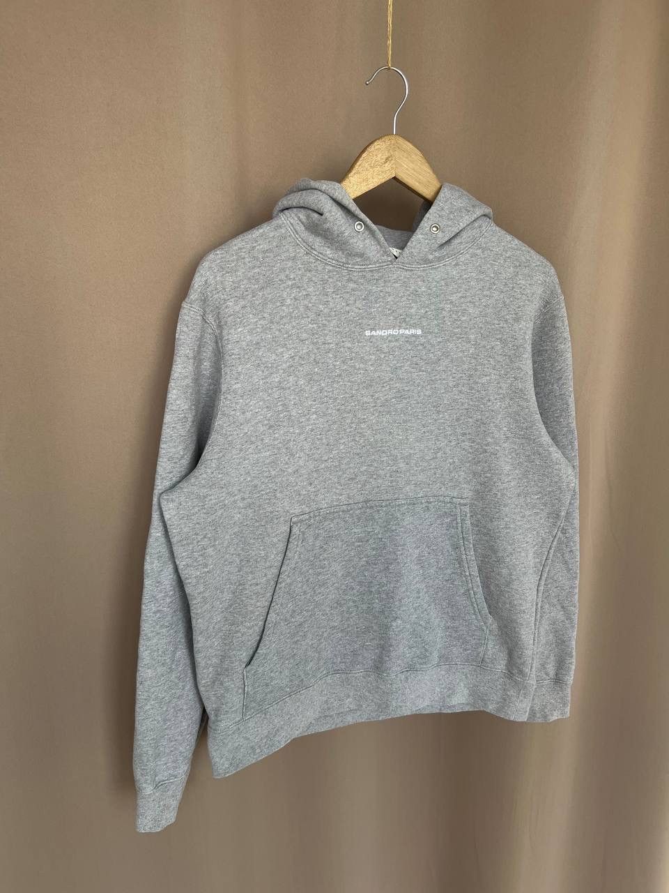 Sandro Sandro Paris Logo Hoodie Mens Size S Collared Sweatshirt Size US S / EU 44-46 / 1 - 5 Thumbnail