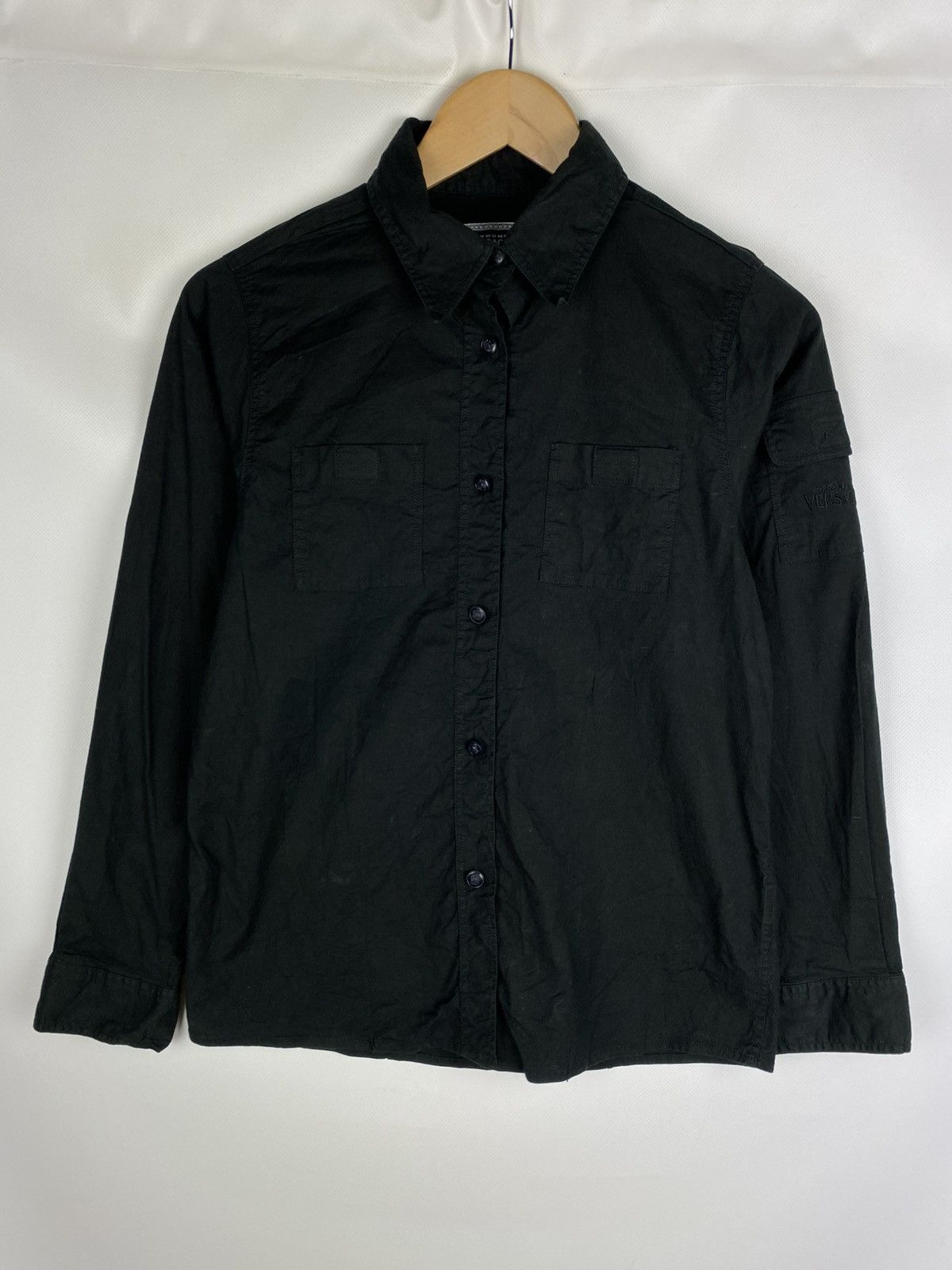 Versace Young Versace Vintage Teens Kids Long Sleeve Button Up Shirt Size S / US 4 / IT 40 - 1 Thumbnail