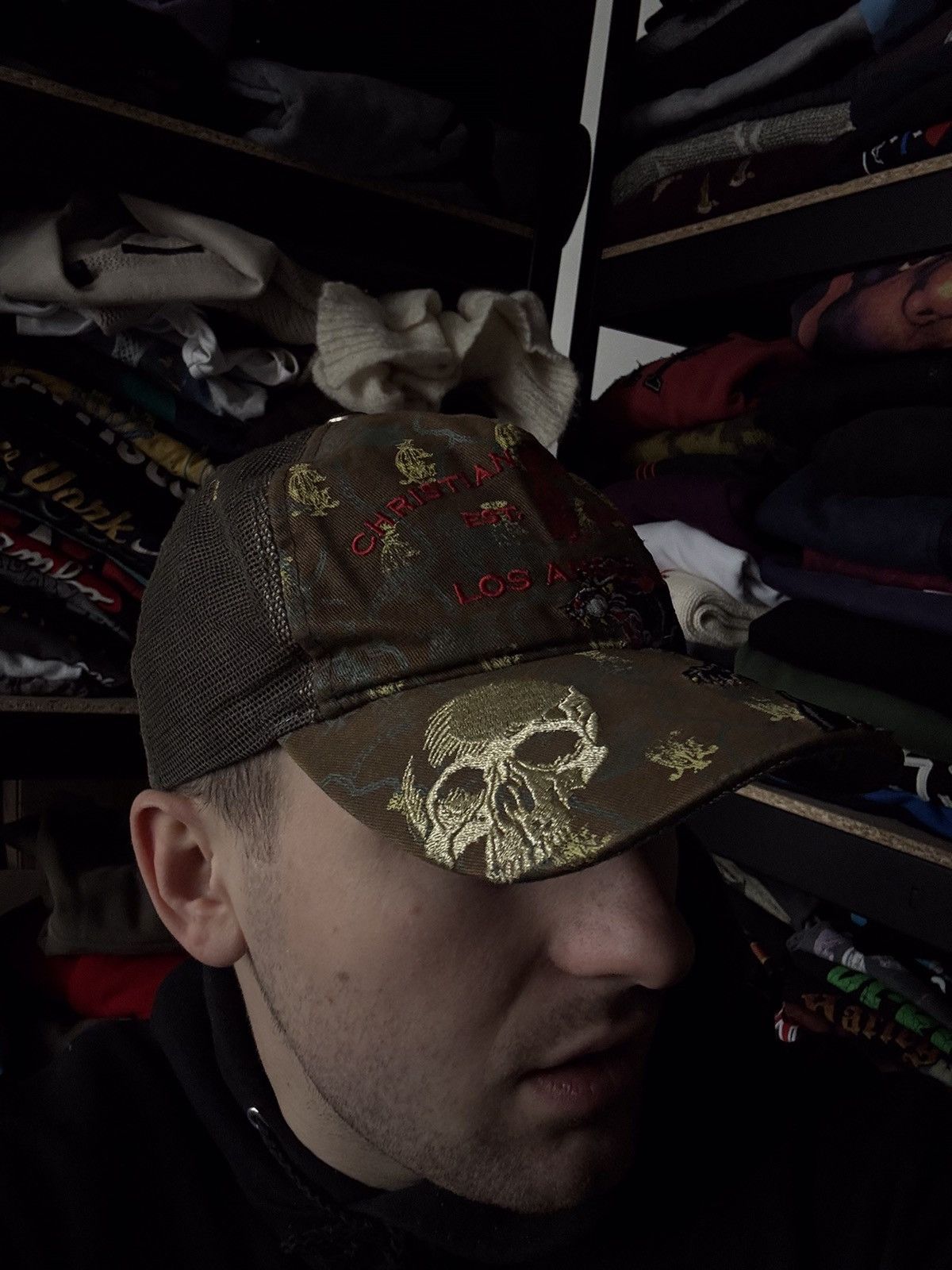 Christian Audigier × Japanese Brand × Vintage Vintage Christian Audigier Los Angeles hat Japanese style Size ONE SIZE - 2 Thumbnail