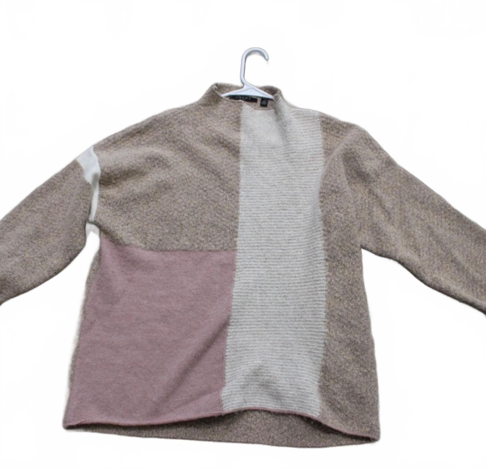 Caruso Cyurs Colorblock Cozy Knit Sweater with High Neck XL Size XL / US 12-14 / IT 48-50 - 1 Thumbnail