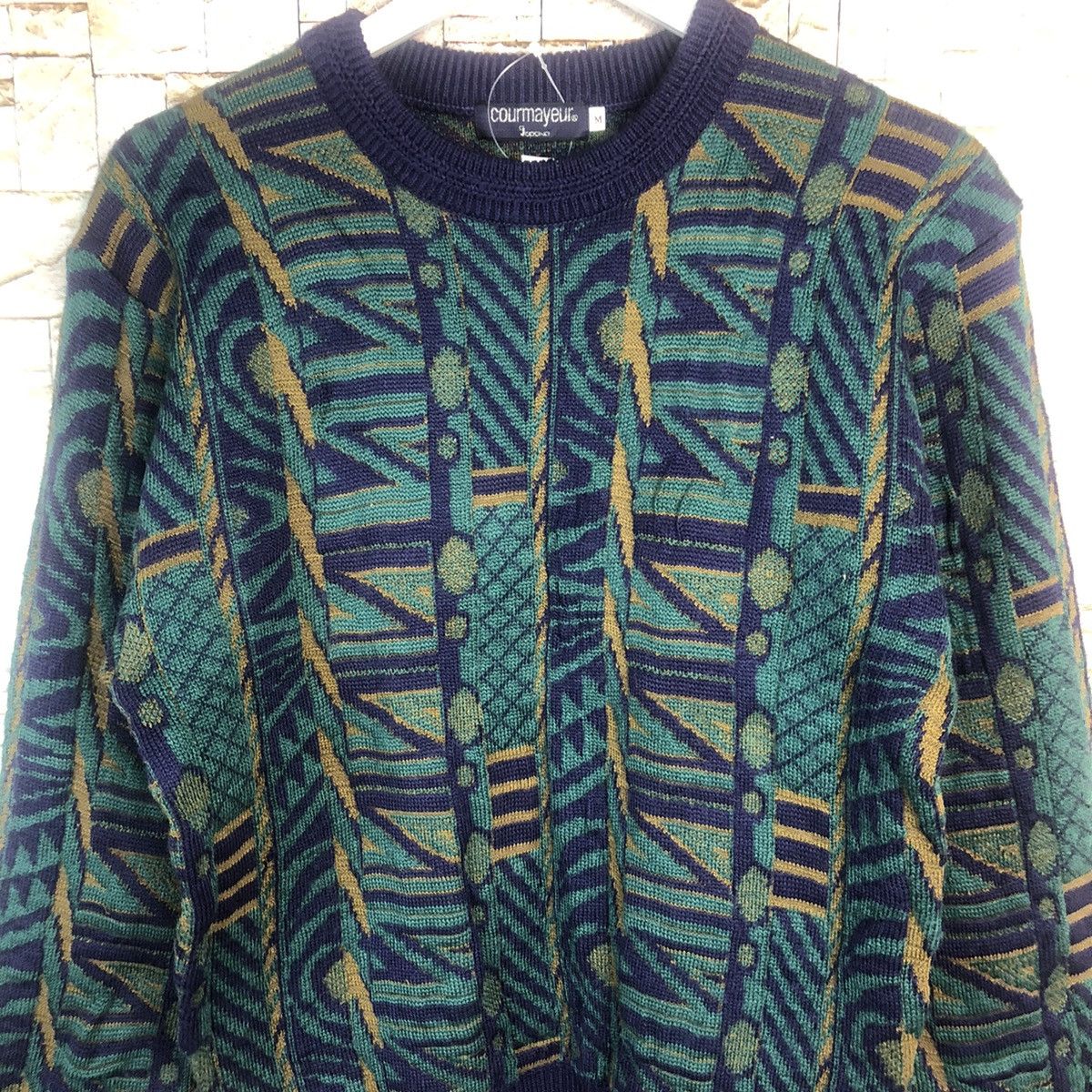 Vintage DL Courmayeur Navajo Japan Motive Knit Sweater #A26 Size M / US 6-8 / IT 42-44 - 5 Thumbnail