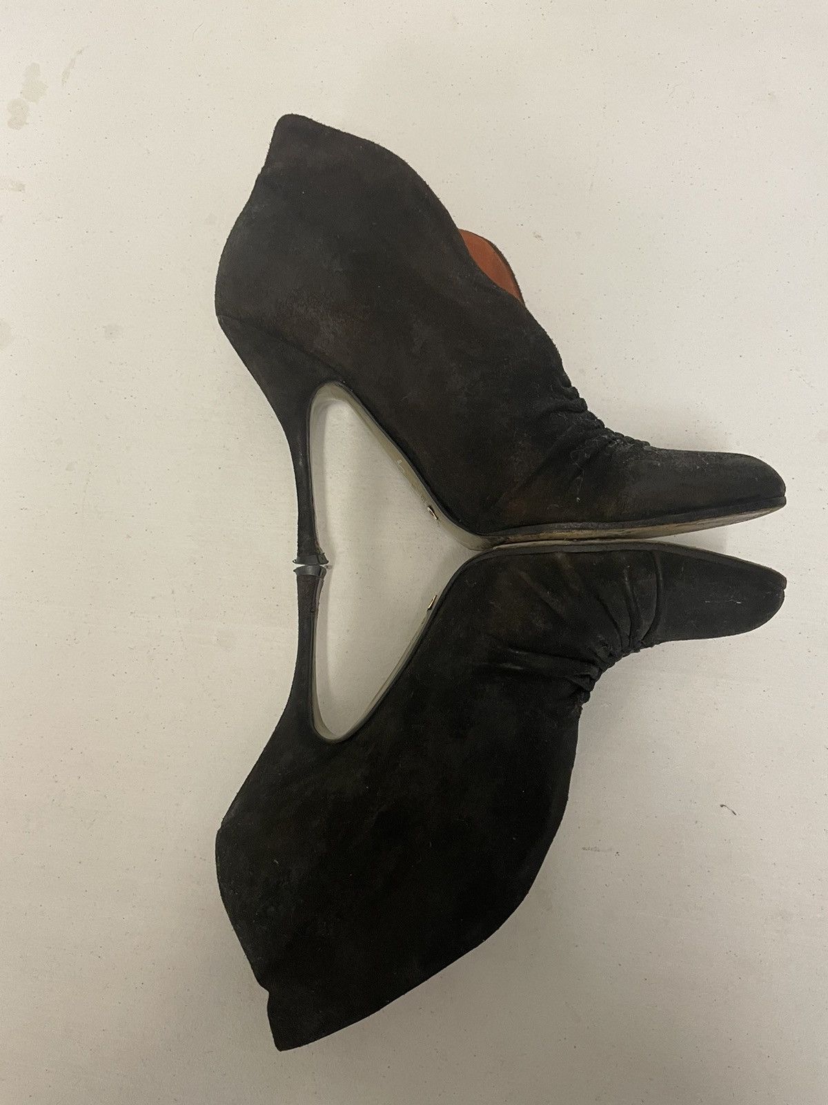 Dolce & Gabbana Heeled Suede Bootie Size US 5.5 / IT 35.5 - 6 Thumbnail