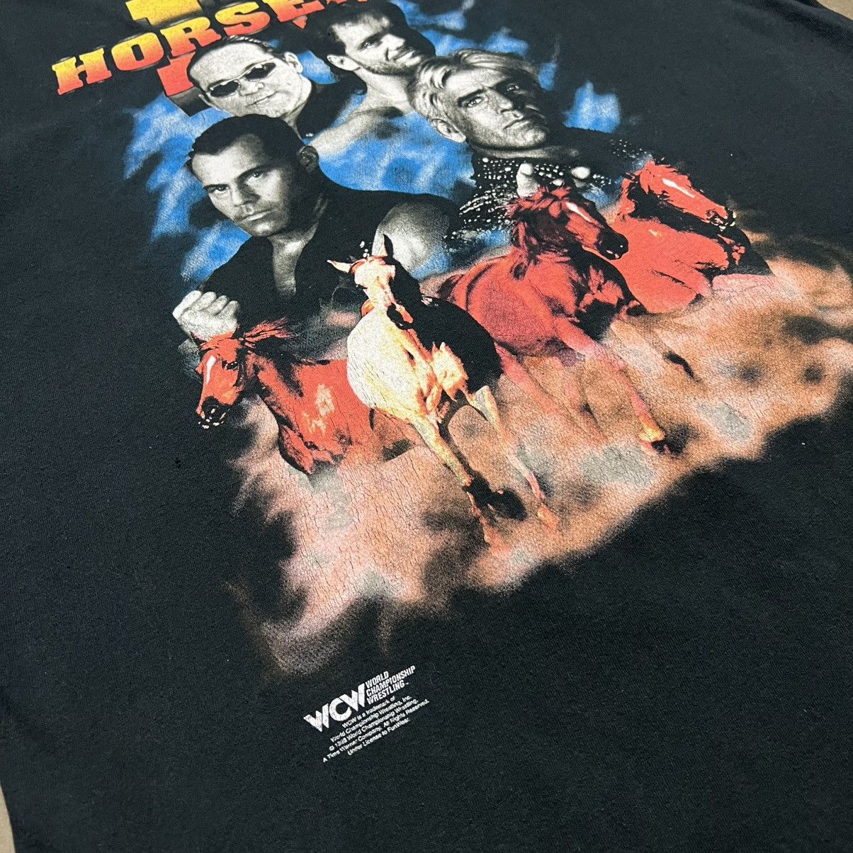 WWF Vintage 90s WCW Four Horseman Pro Wrestling Tshirt WWF Flair Size US L / EU 52-54 / 3 - 5 Thumbnail