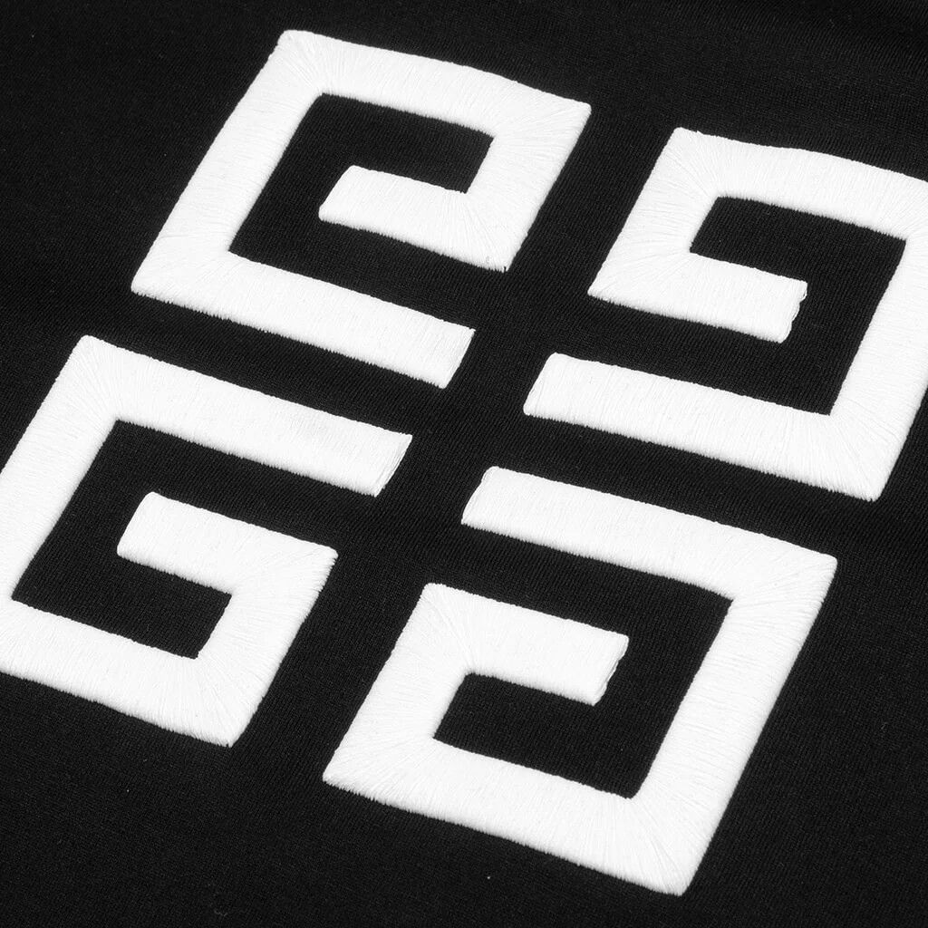Givenchy o1n1vont0326 Embroidered Logo Slim Fit T-Shirt in Black Size US XS / EU 42 / 0 - 4 Thumbnail