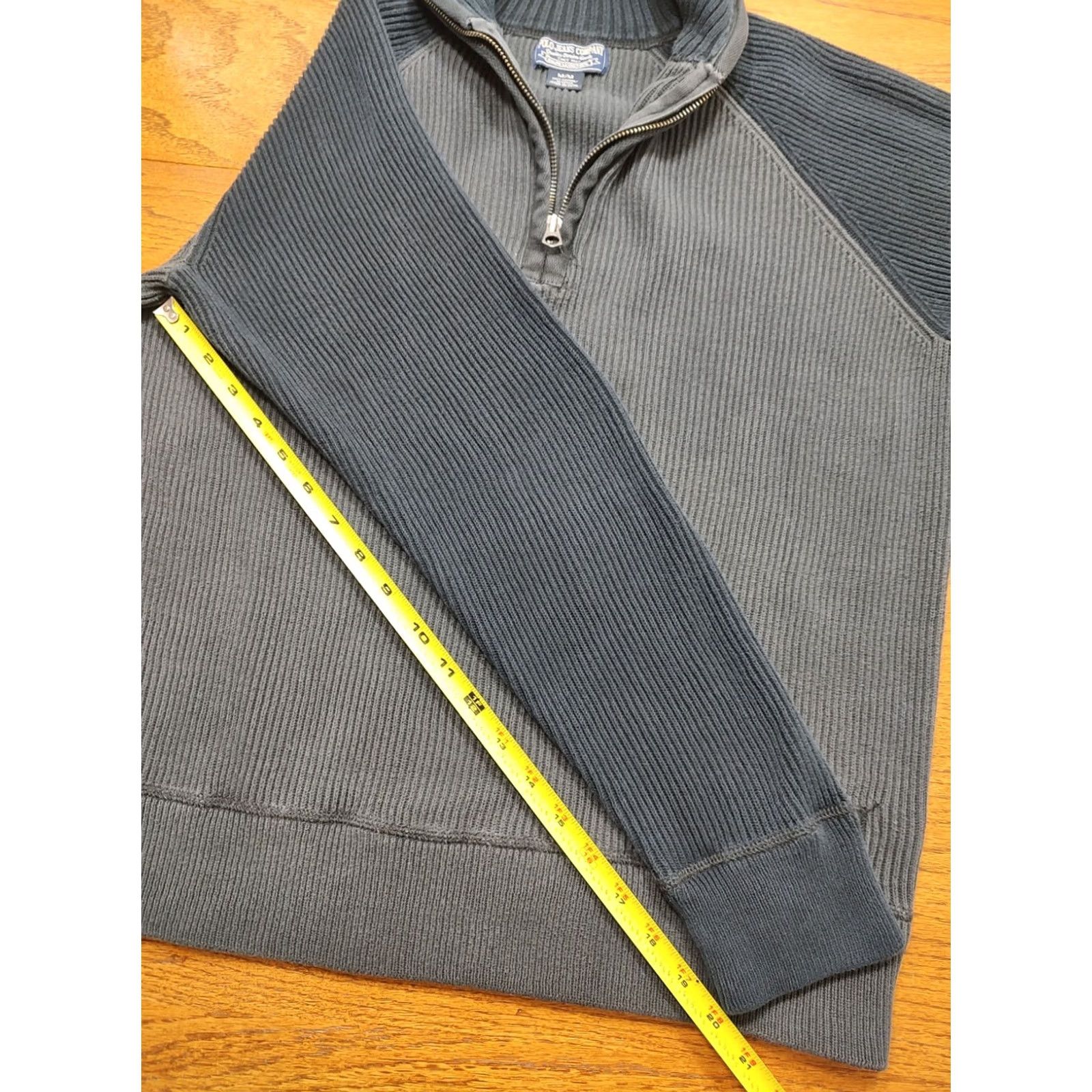 Polo Ralph Lauren VINTAGE Polo Ralph Lauren Sweater M Gray Ribbed 1/4 Zip Standard Issue Military Style Pullover Mens Size US M / EU 48-50 / 2 - 7 Thumbnail