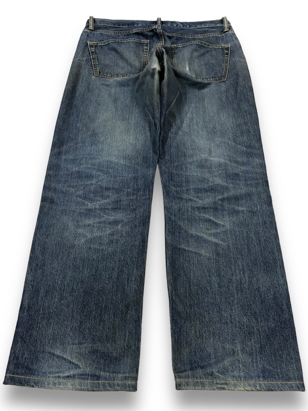 Jun Takahashi Vintage Y2K Uniqlo Dirt Mud Wash Loose Fit Jeans Size US 34 / EU 50 - 2 Thumbnail