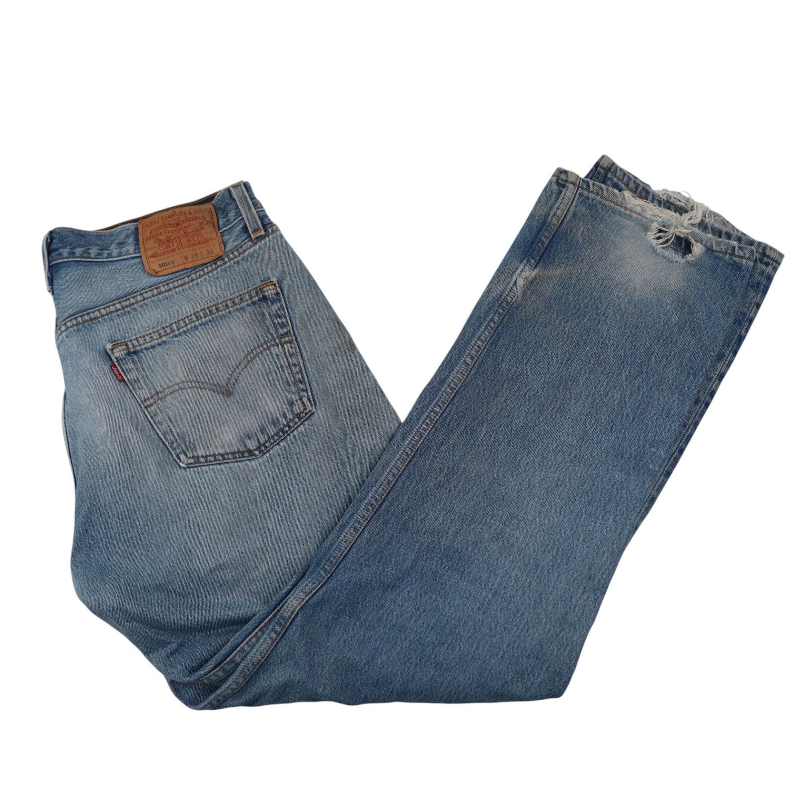 Levi's × Vintage Vintage Levis 501 USA Made Denim Jeans Size US 38 / EU 54 - 14 Thumbnail