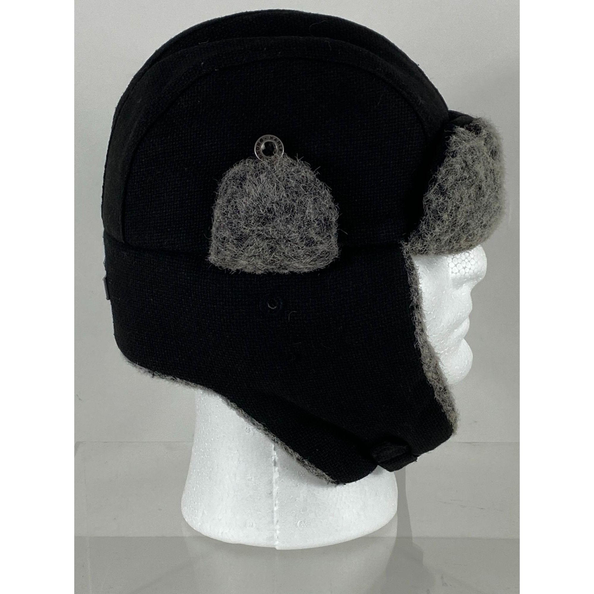 Harley Davidson Harley Davidson Aviator Style Winter Trapper Hat Black/Gray Size ONE SIZE - 2 Thumbnail