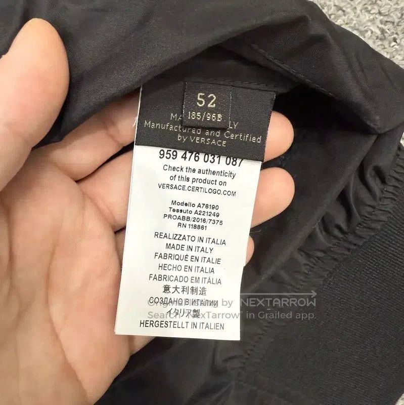 Versace Versace Black Polyester Bomber Jacket for Men . Size US S / EU 44-46 / 1 - 4 Thumbnail