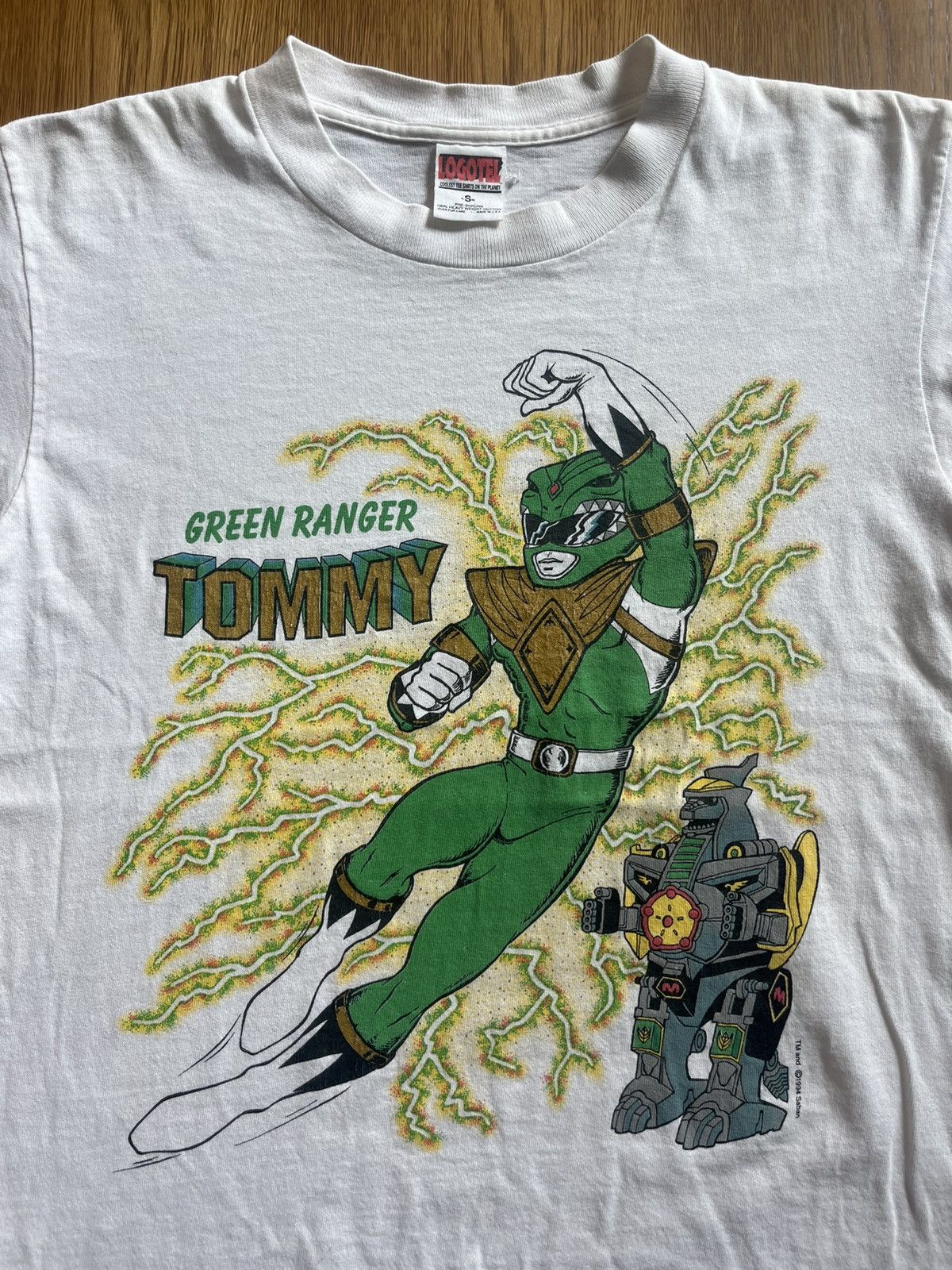 Vintage Vintage Green Ranger TOMMY Power Ranger 1994’s Saban Tshirt Size US S / EU 44-46 / 1 - 5 Thumbnail
