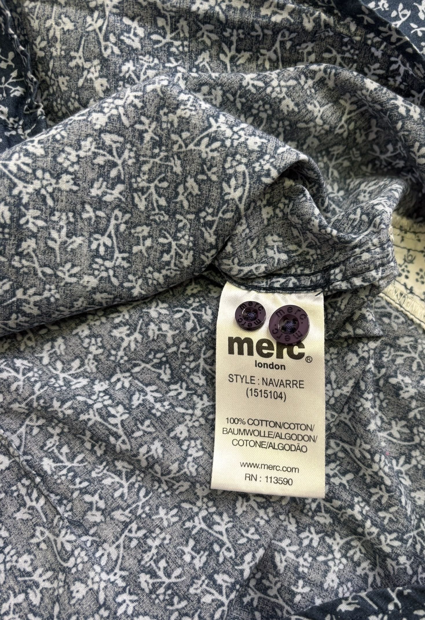 Merc Merc London shirt size L Size US L / EU 52-54 / 3 - 11 Thumbnail