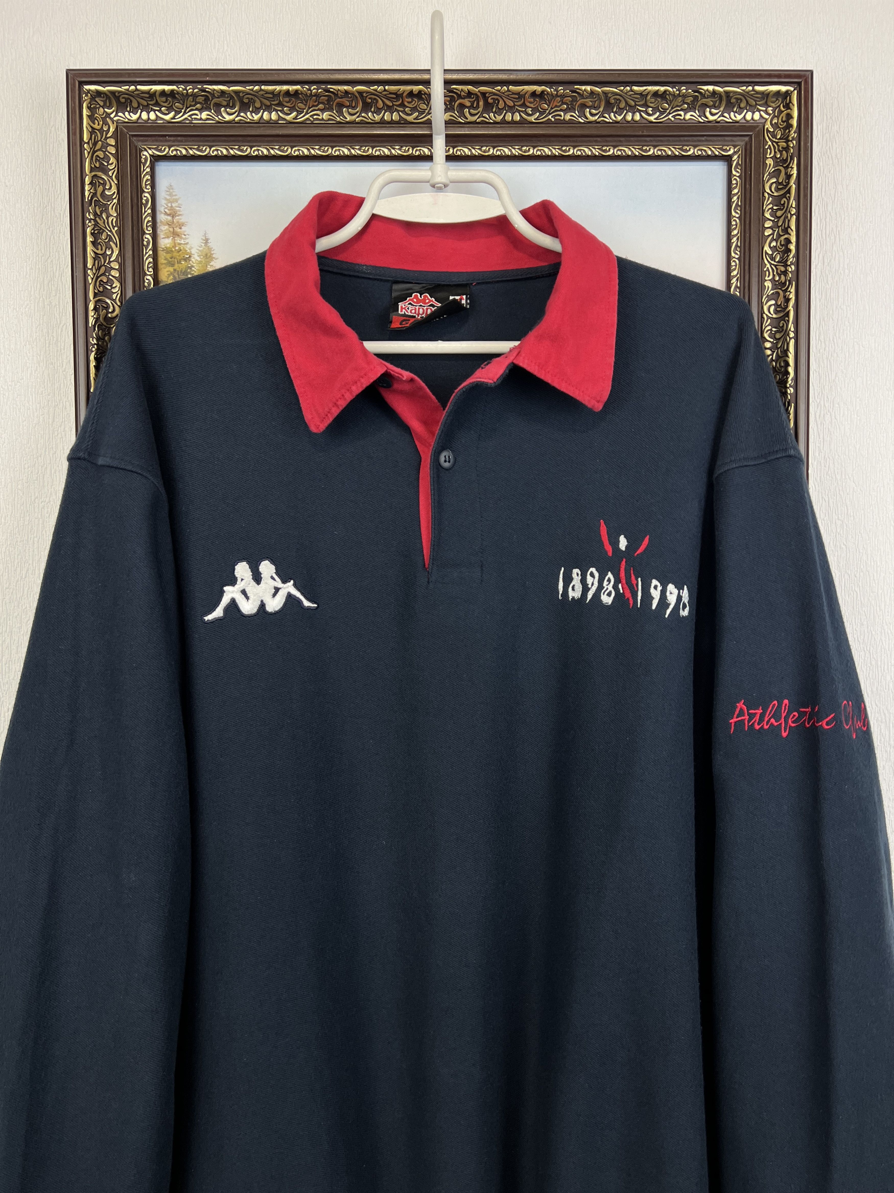 Kappa Bilbao Atletic Club Football Polo Long Shirt Sweatshirt Size US XL / EU 56 / 4 - 2 Thumbnail