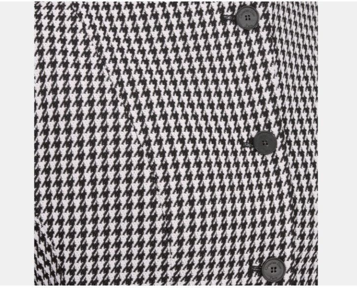 Dior o1w1db11124 Officer Collar Fitted Jacket in Black & White Size M / US 6-8 / IT 42-44 - 3 Thumbnail